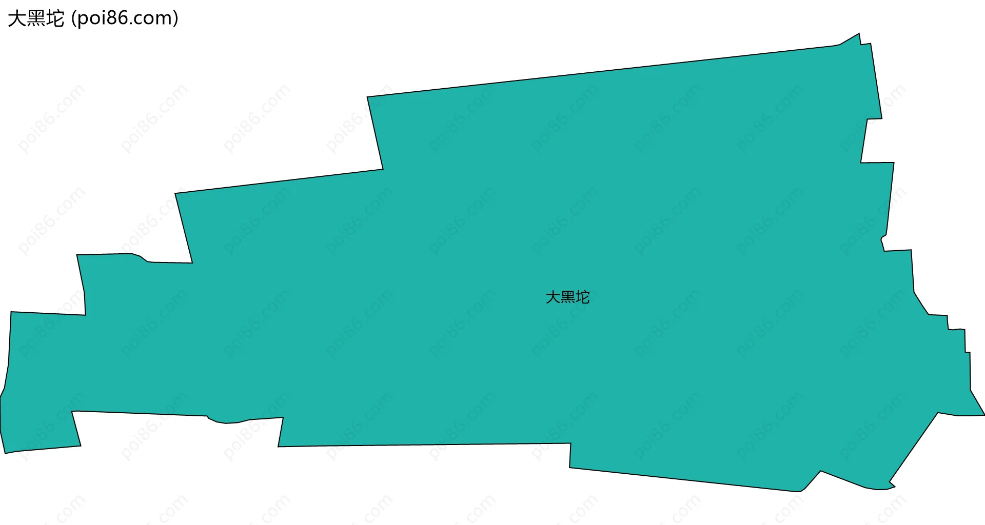 大黑坨边界地图