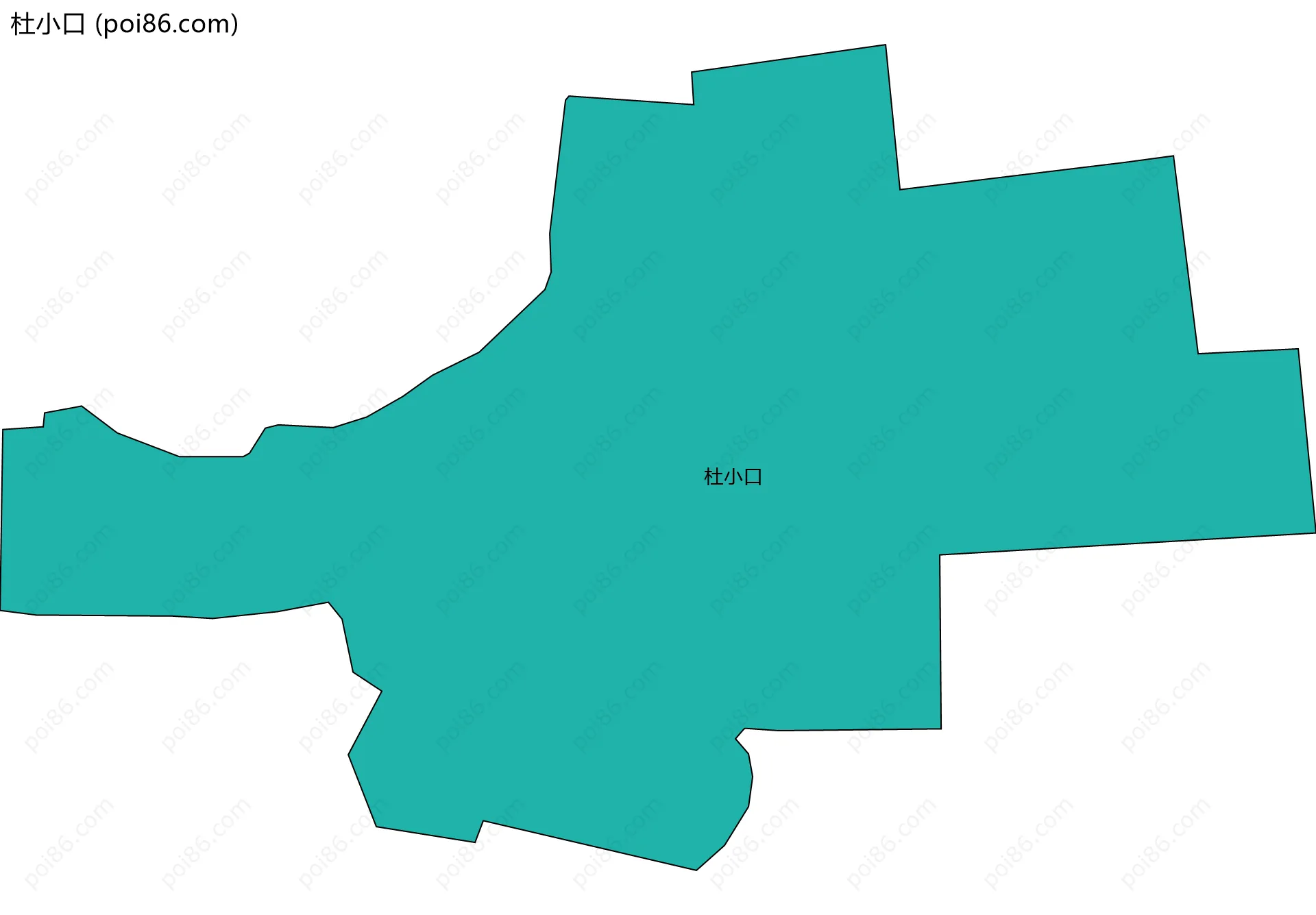 杜小口边界地图