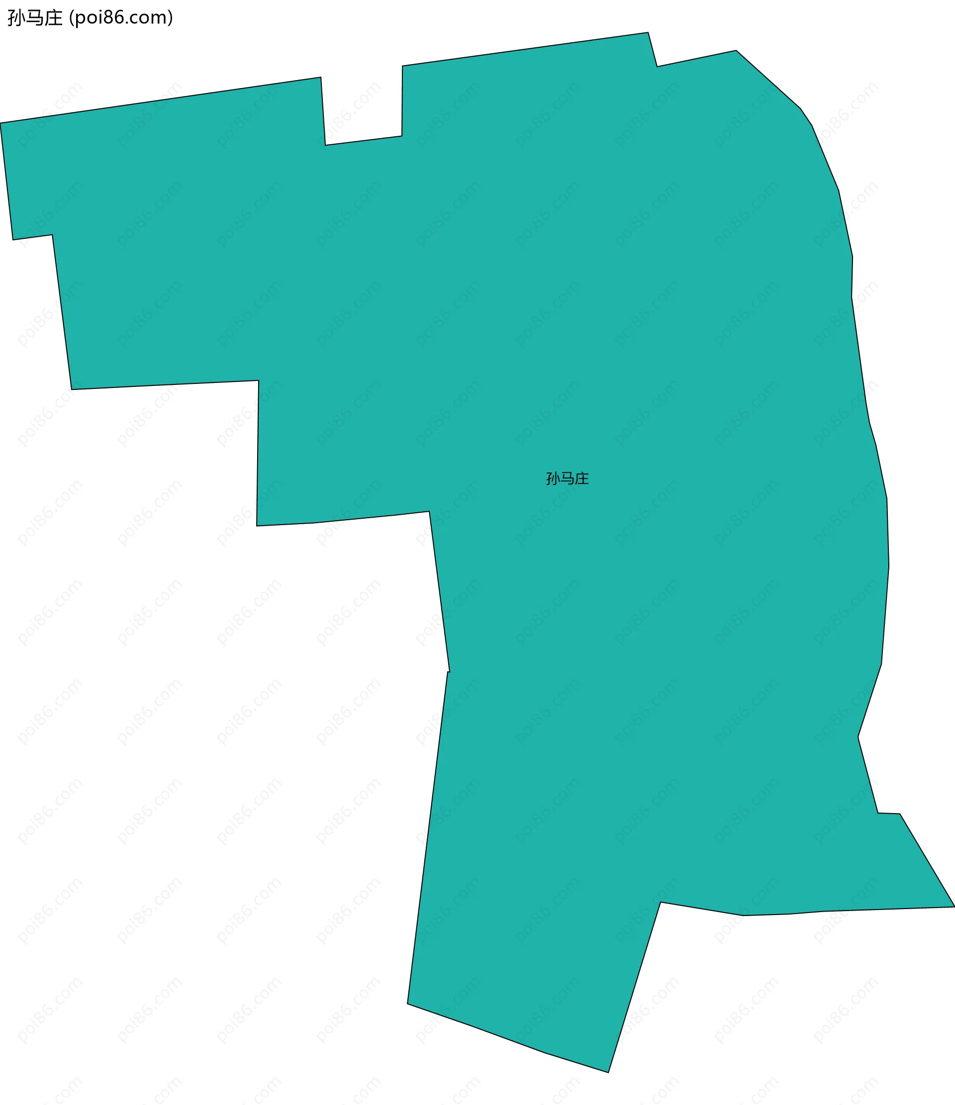 孙马庄边界地图