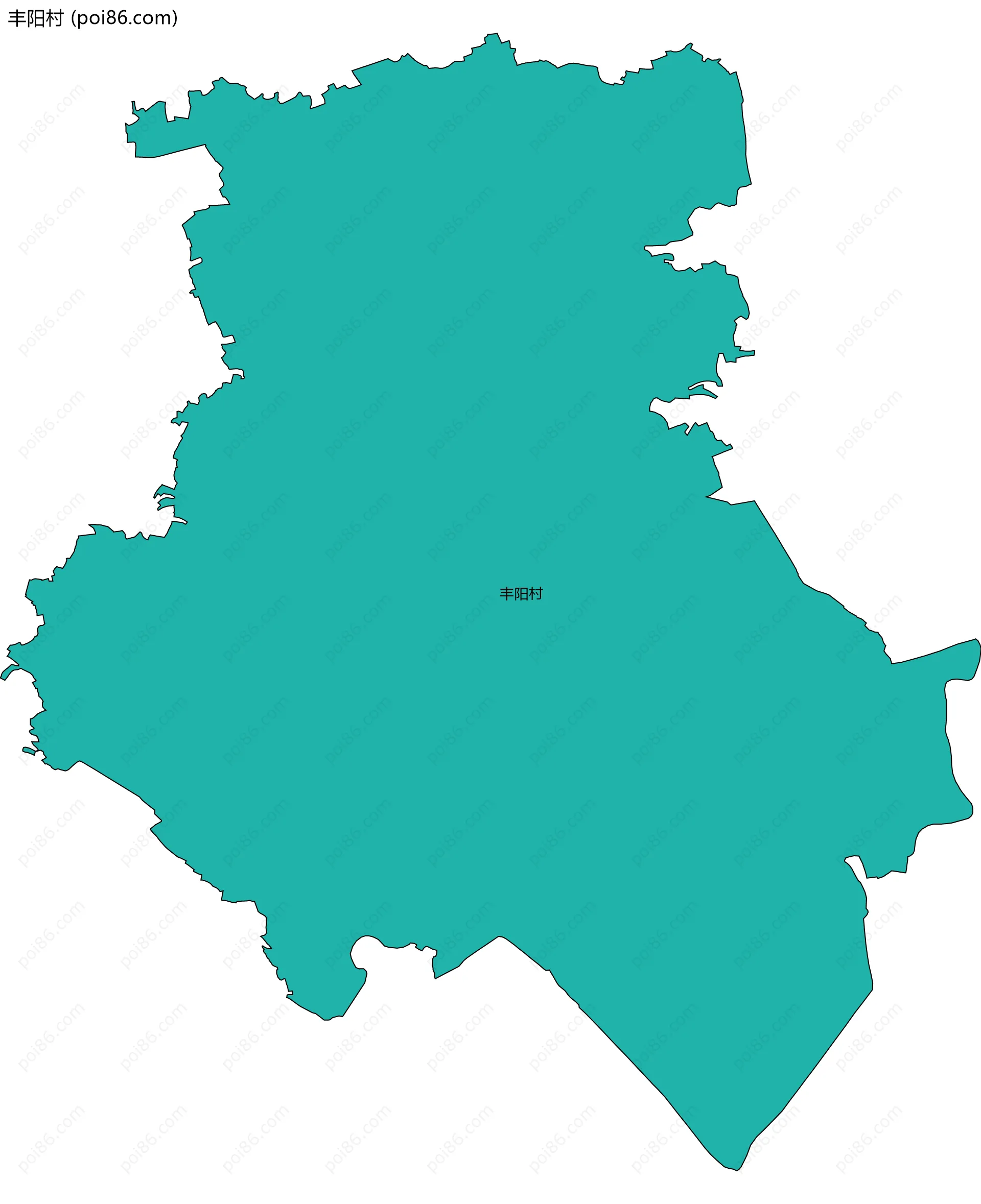 丰阳村边界地图