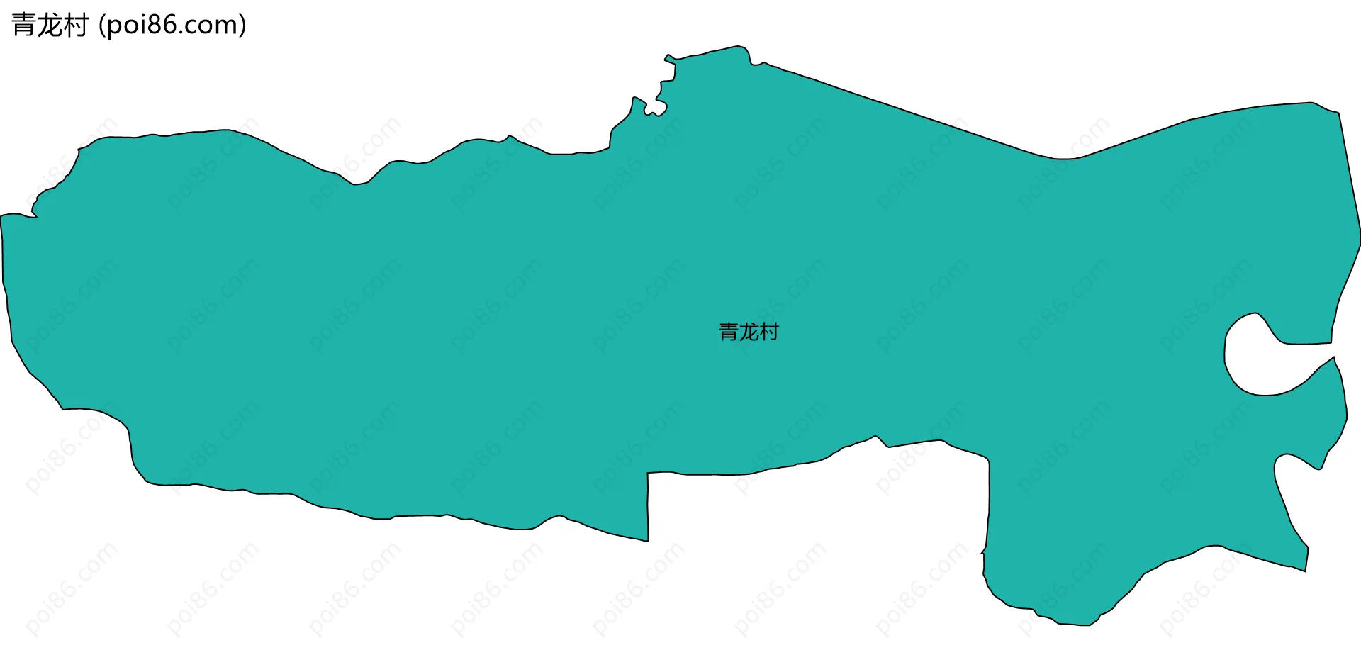 青龙村边界地图