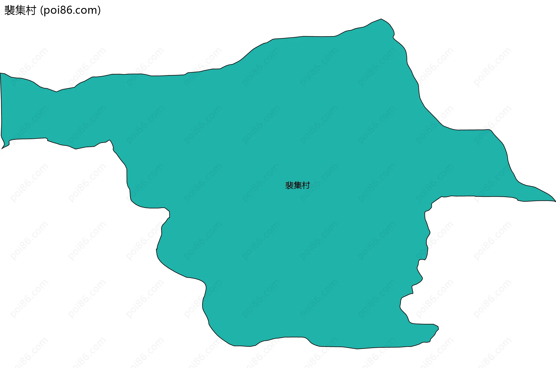 裴集村边界地图