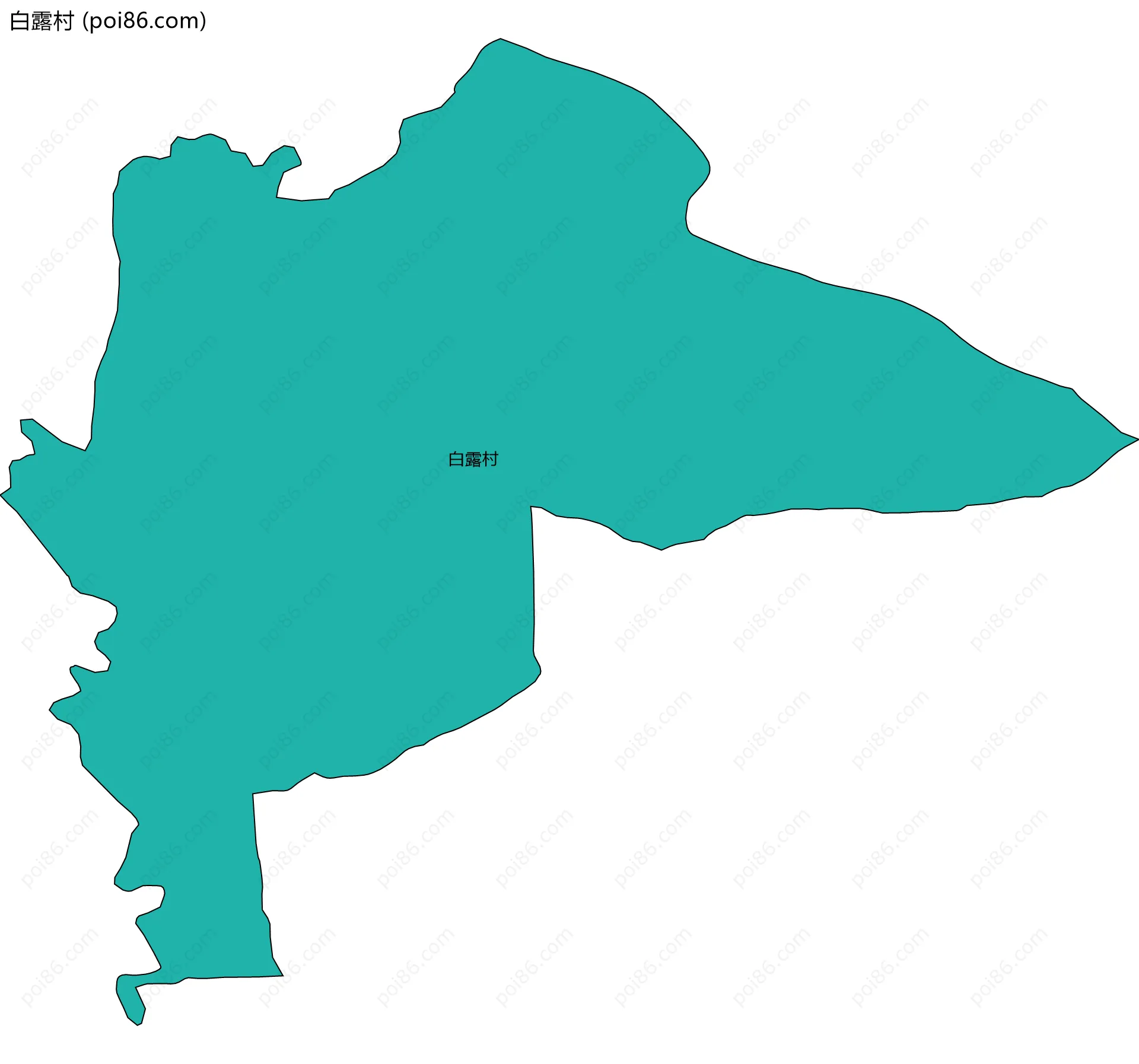 白露村边界地图