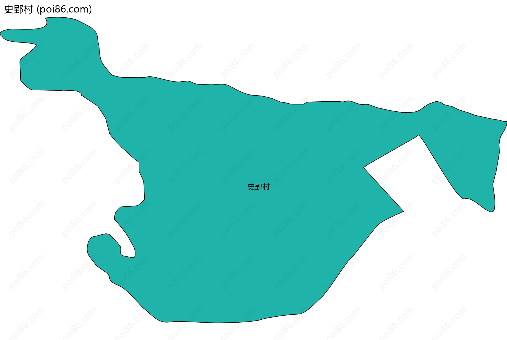 史郢村边界地图