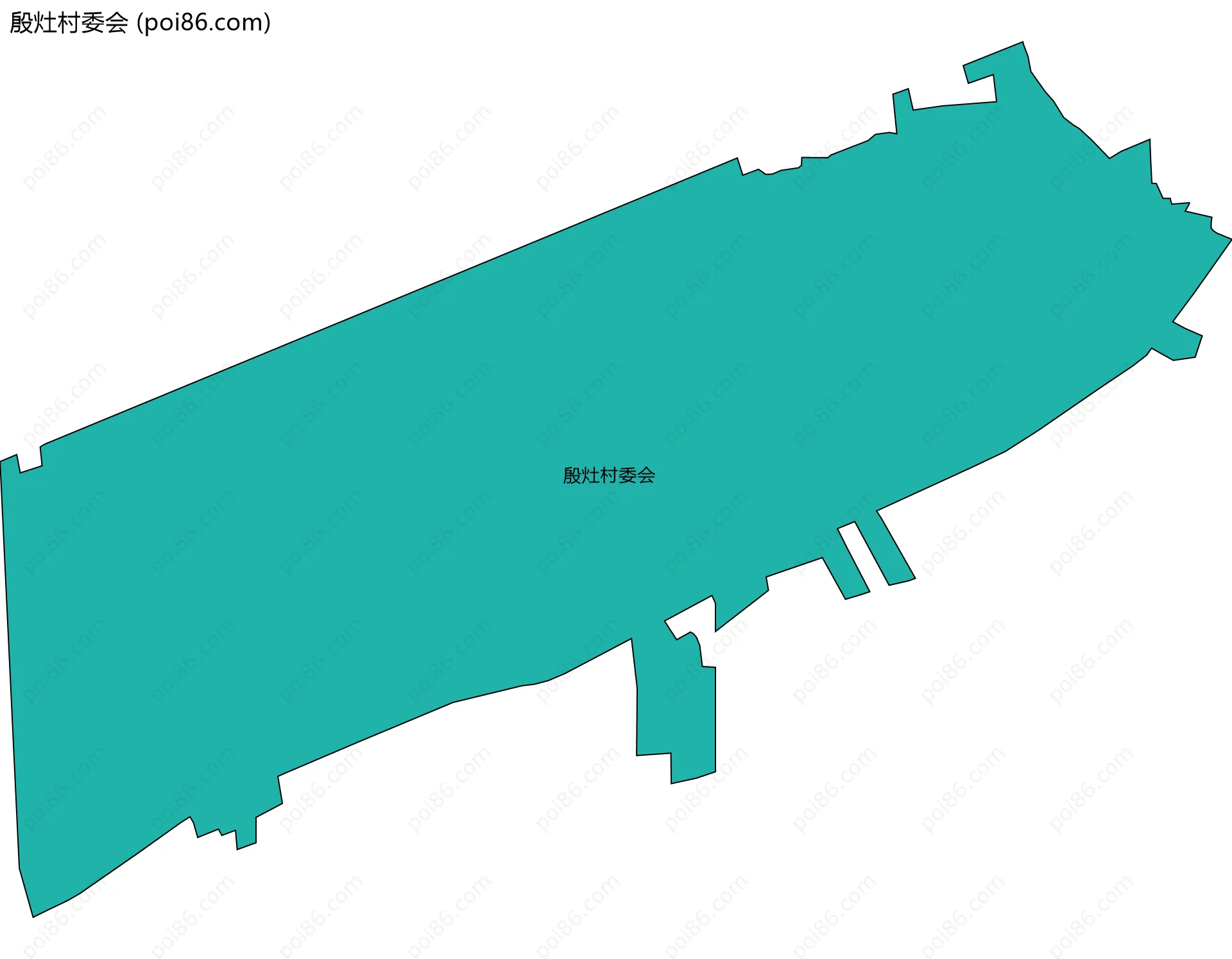 殷灶村委会边界地图