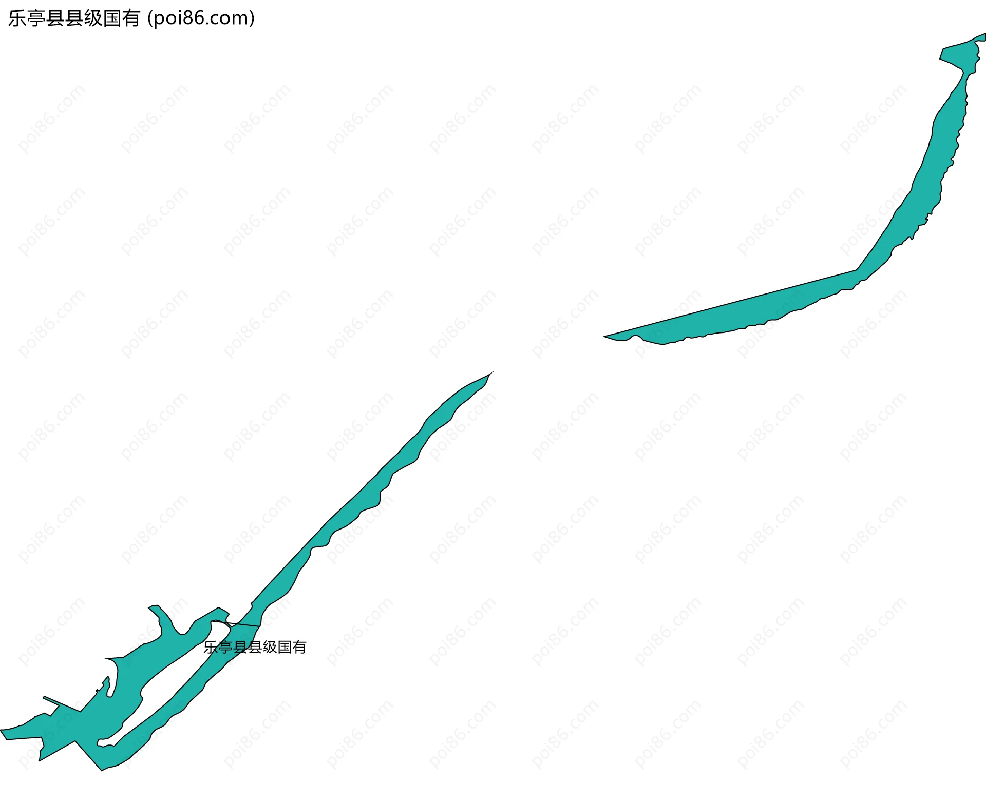 乐亭县县级国有边界地图