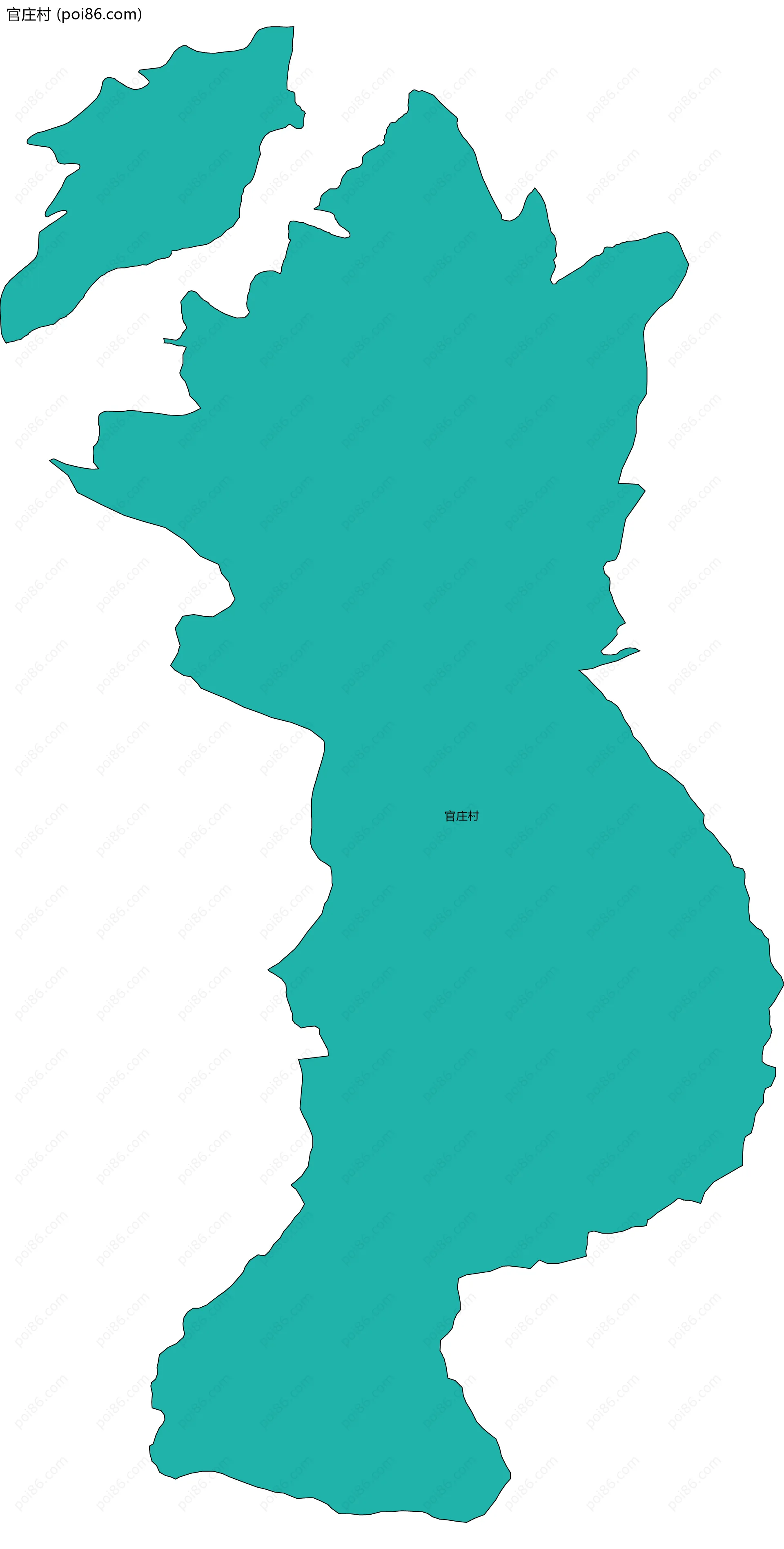 官庄村边界地图