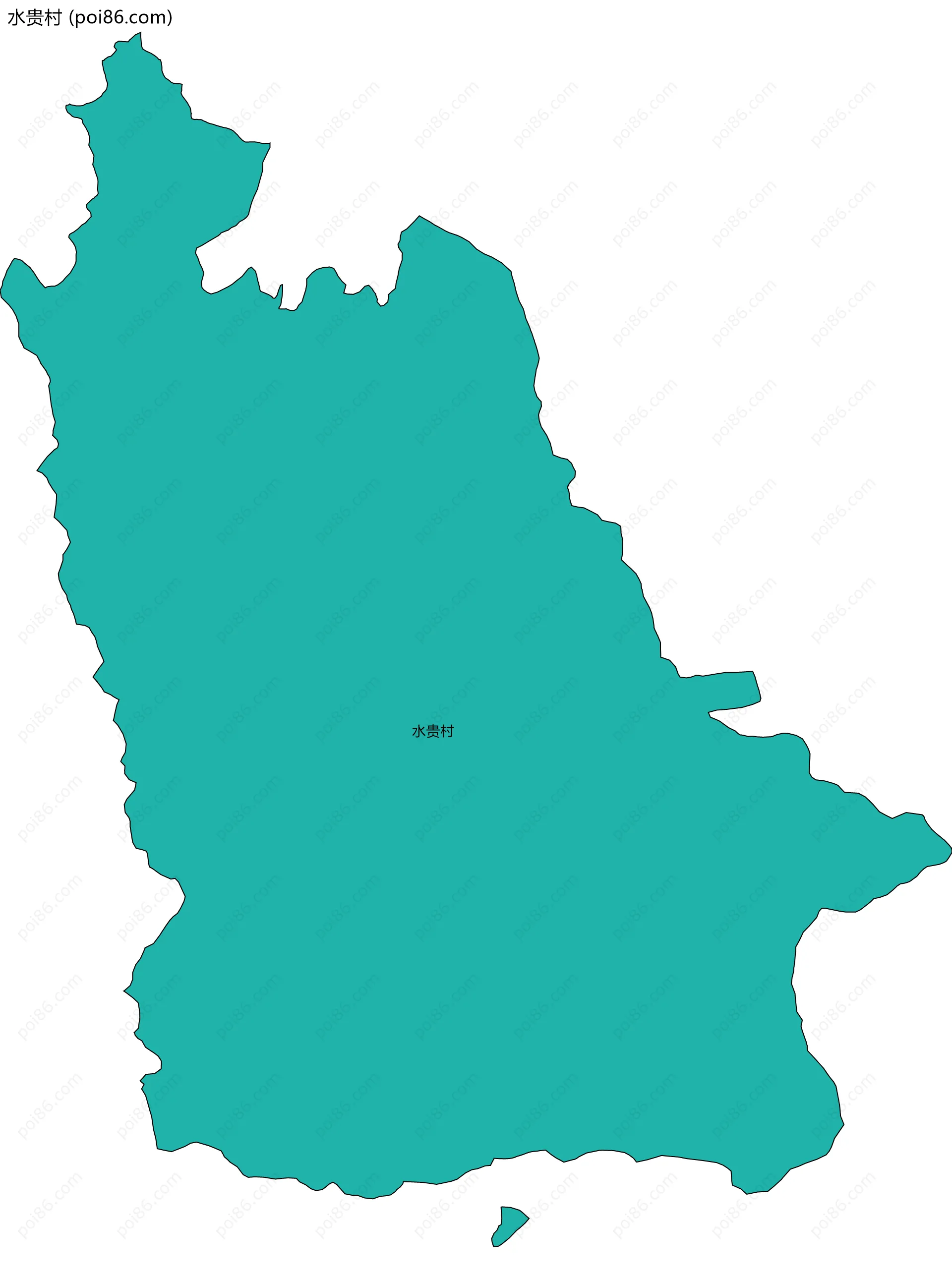水贵村边界地图