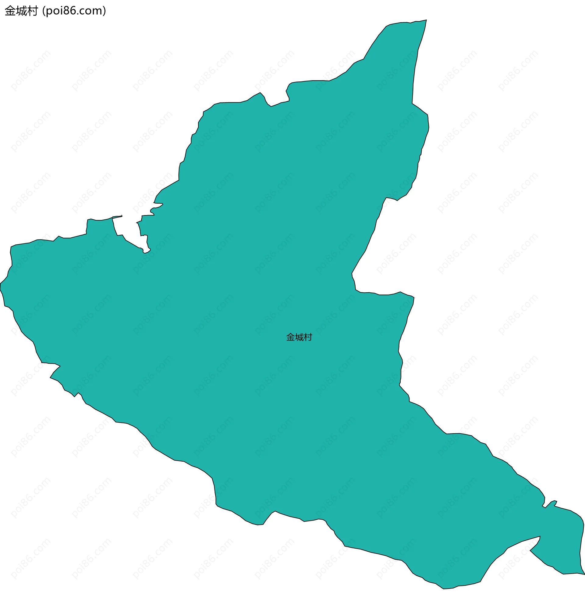金城村边界地图