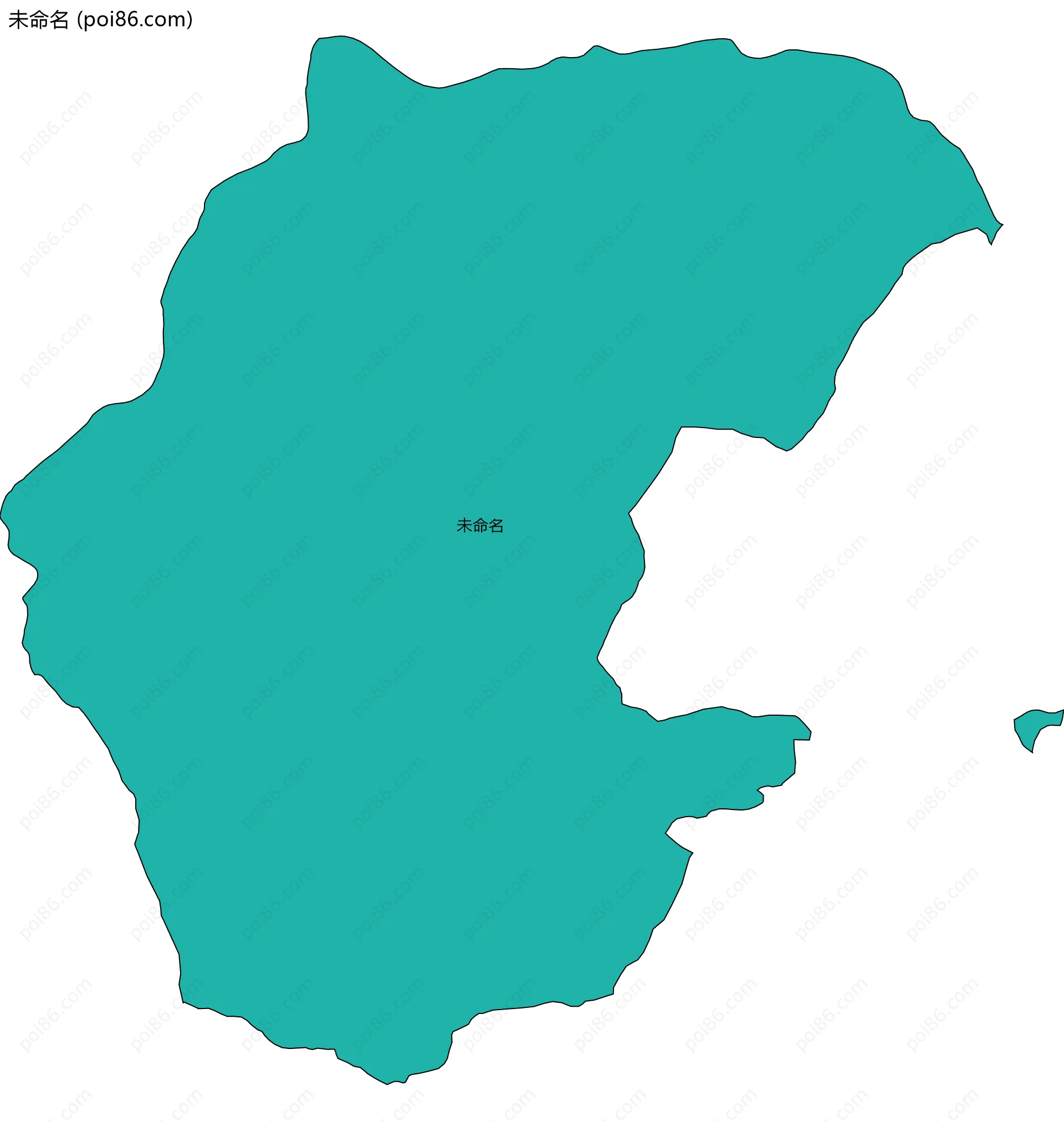 未命名边界地图