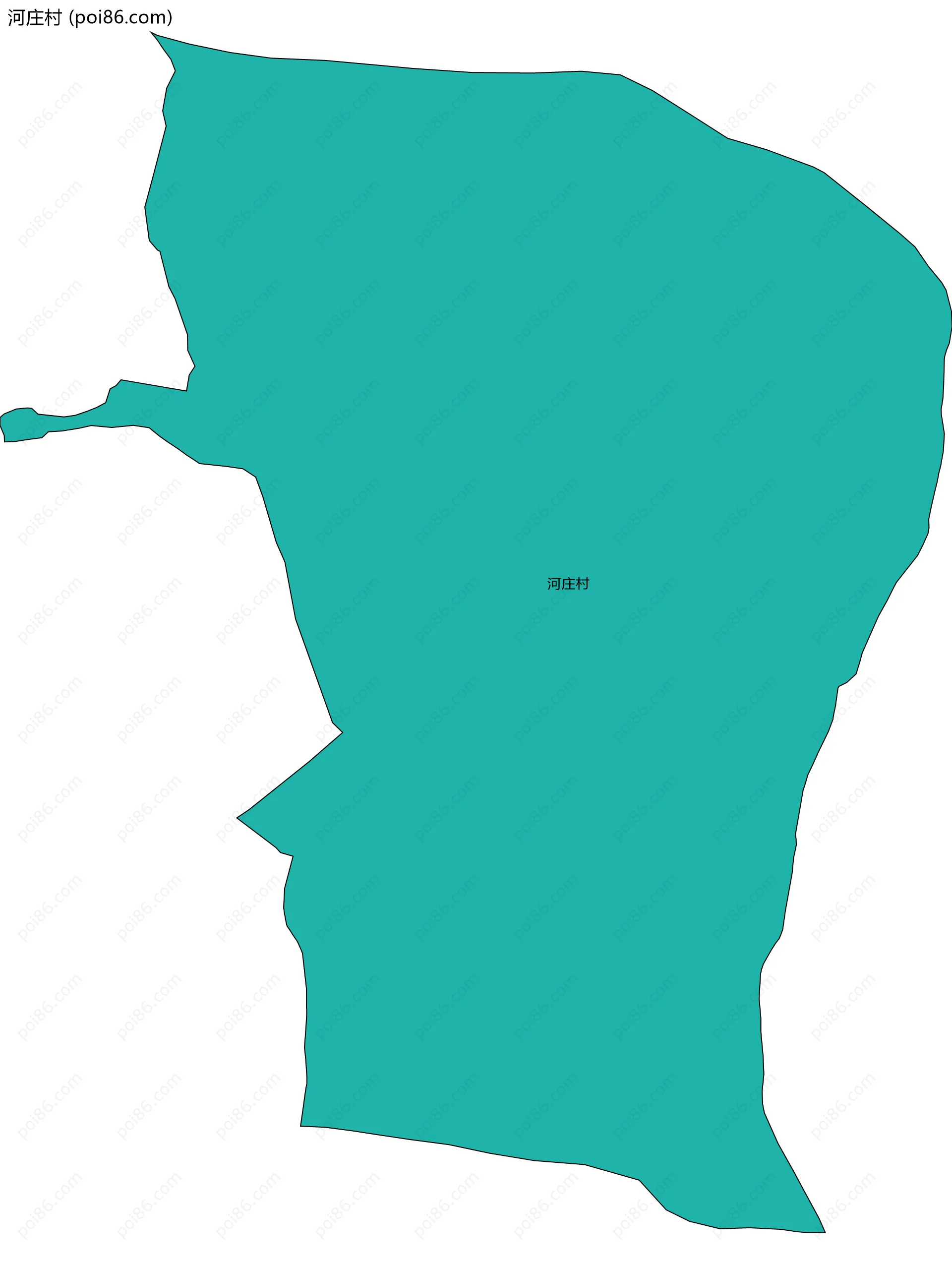 河庄村边界地图