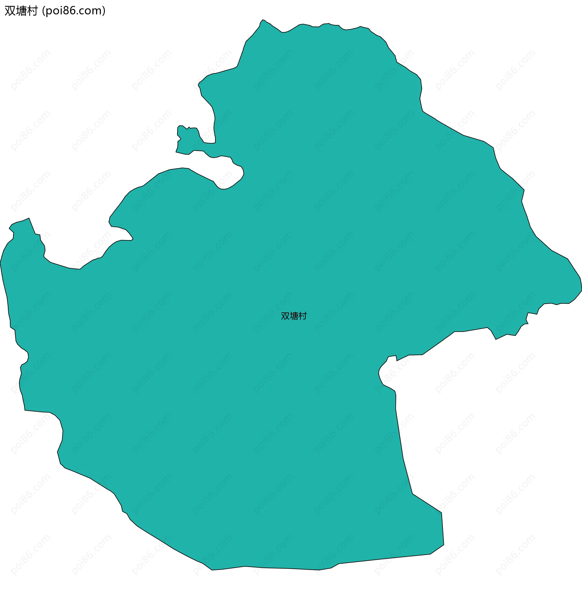 双塘村边界地图