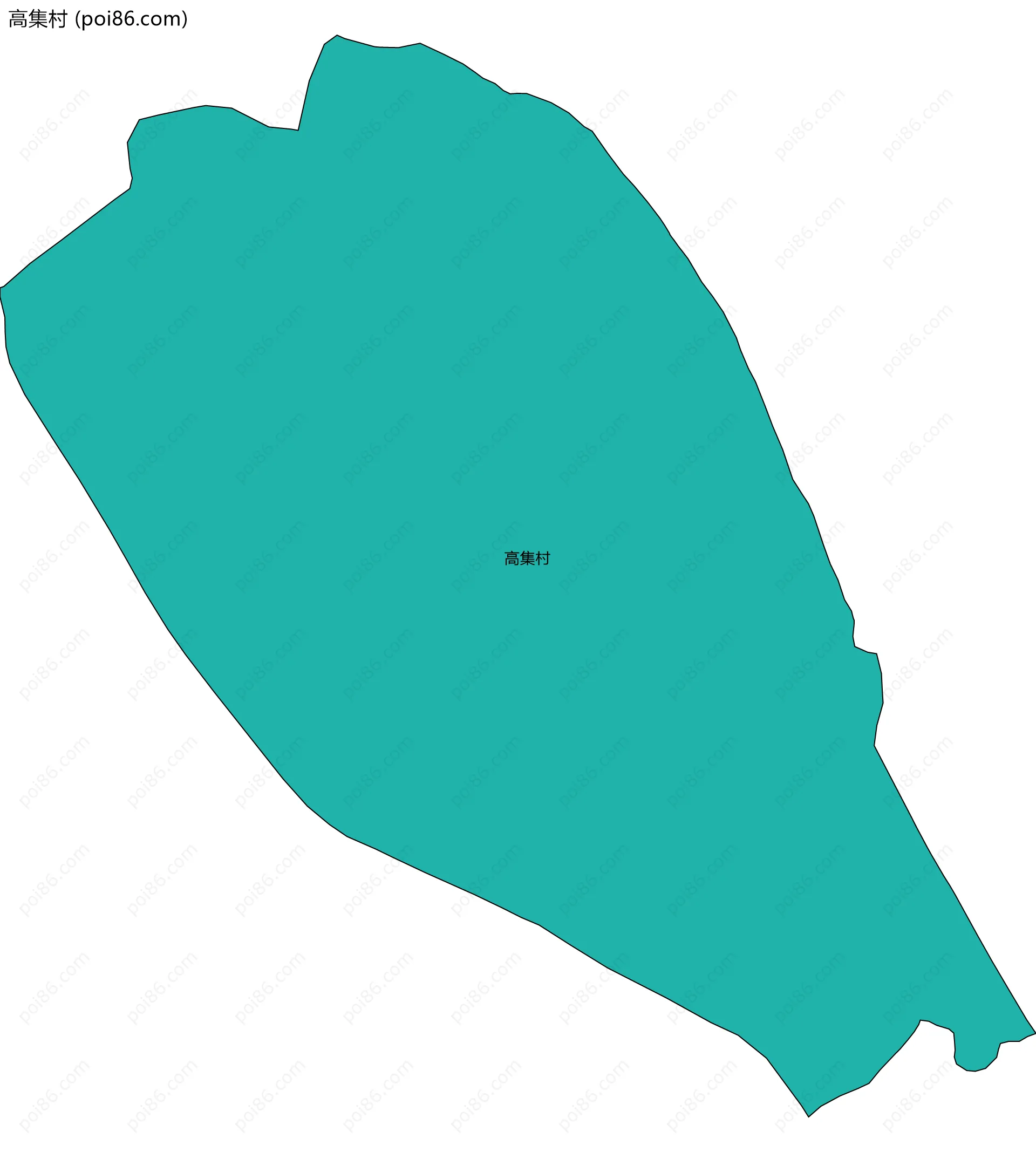 高集村边界地图