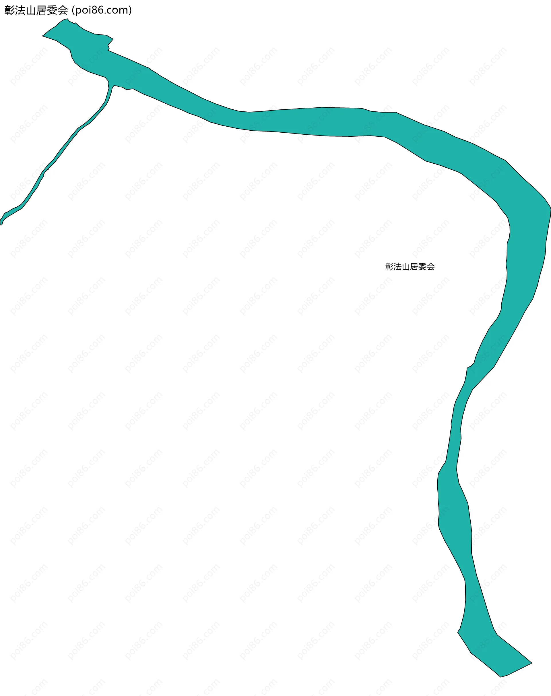 彰法山居委会边界地图