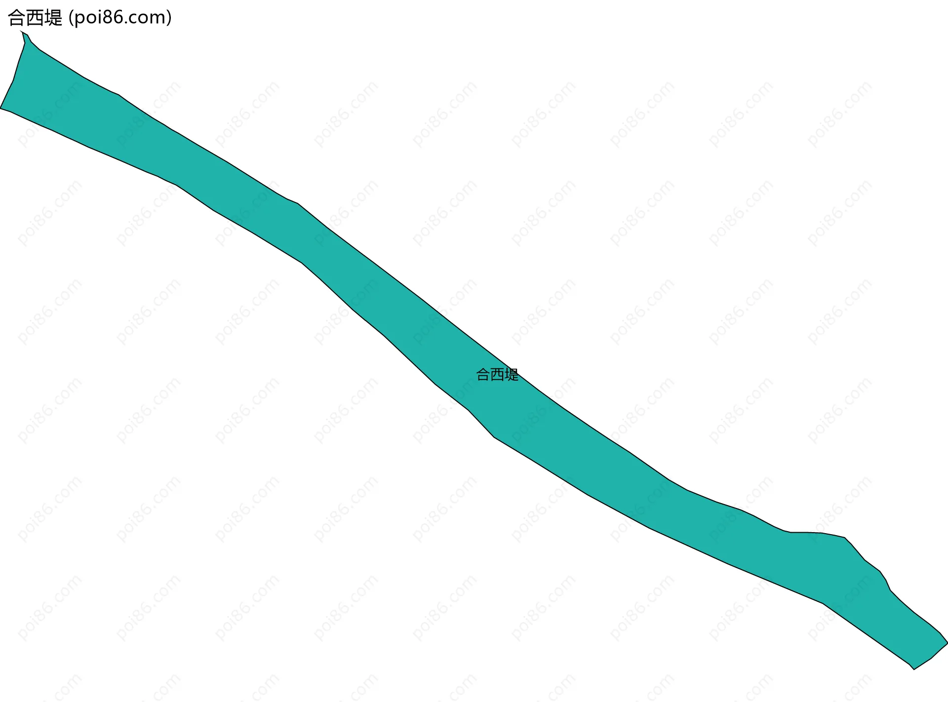 合西堤边界地图