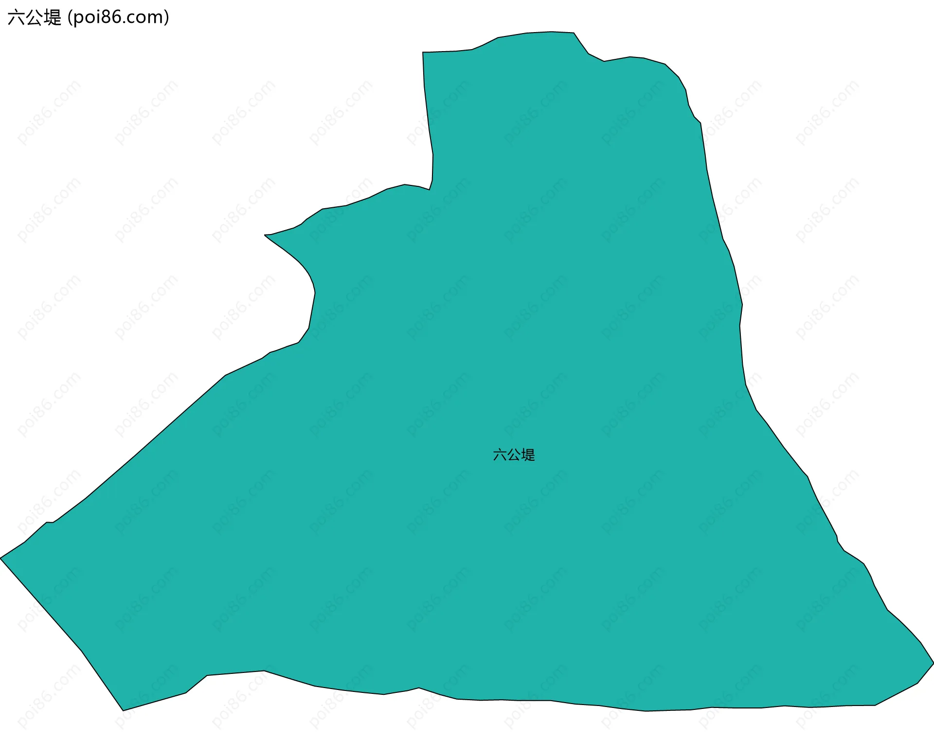 六公堤边界地图