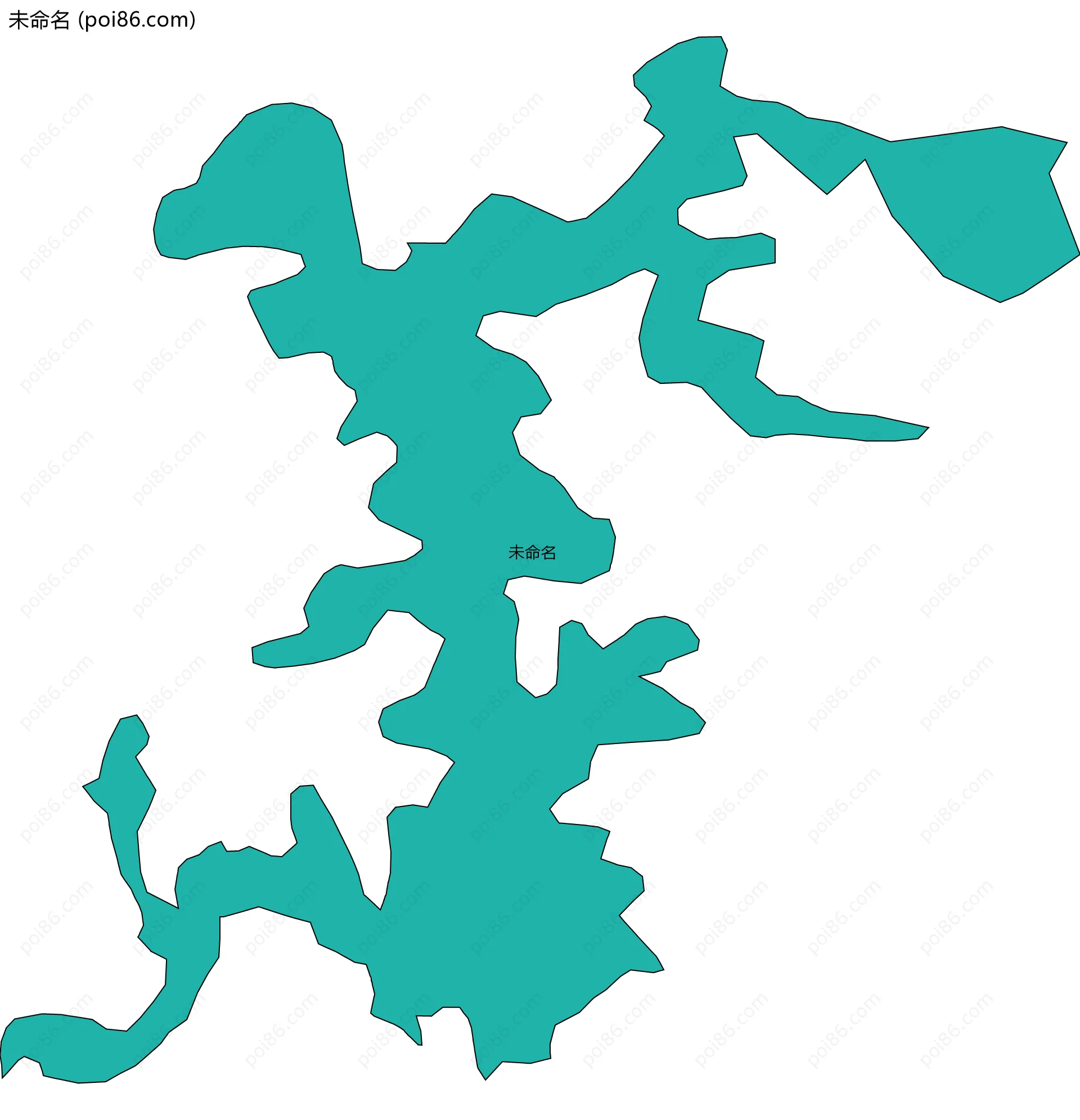 未命名边界地图