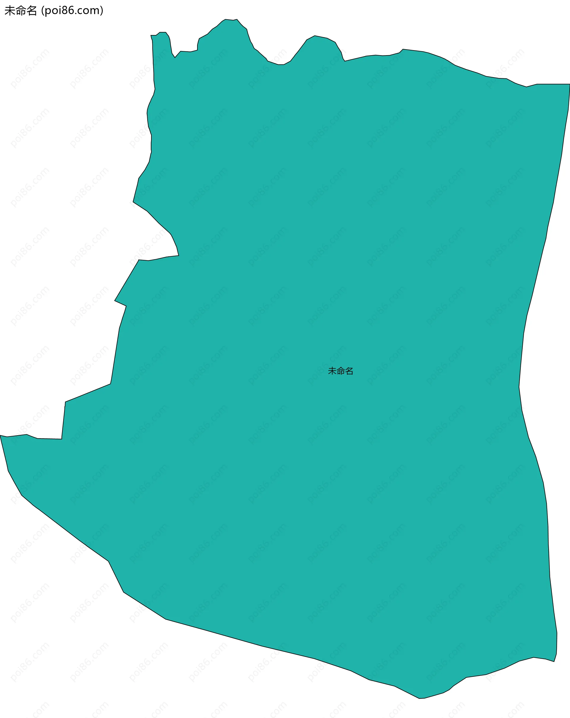 未命名边界地图