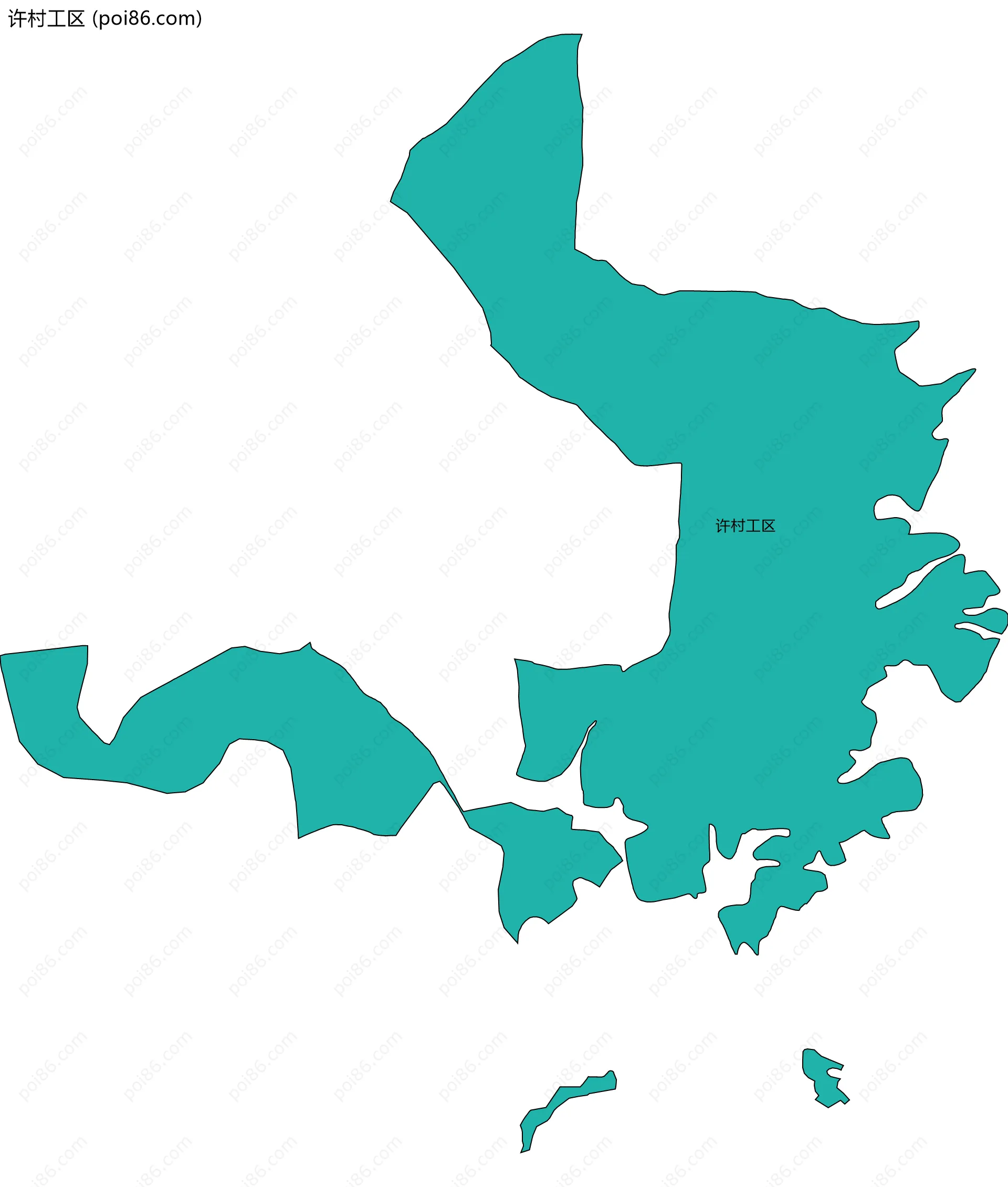 许村工区边界地图