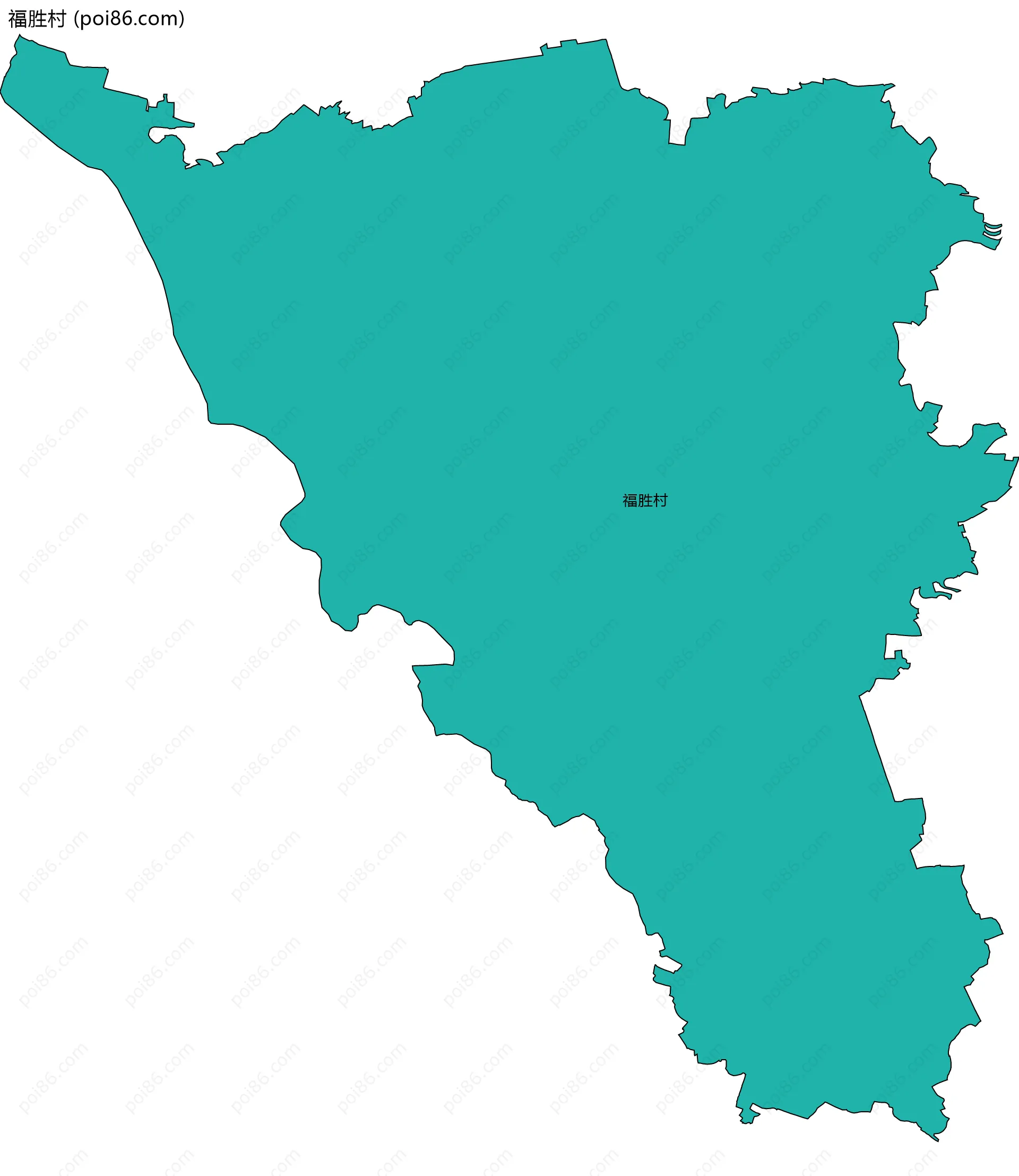 福胜村边界地图