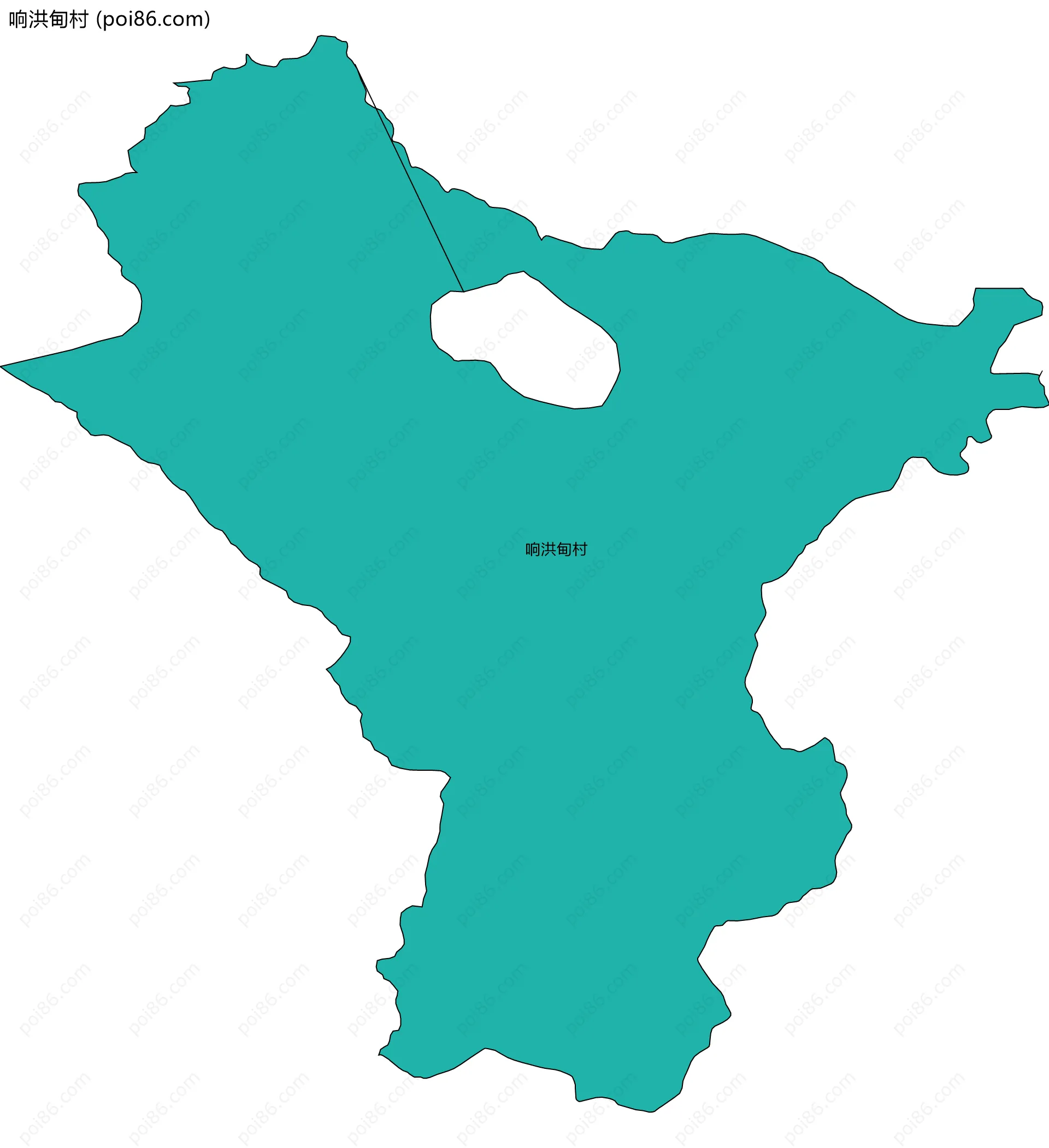 响洪甸村边界地图