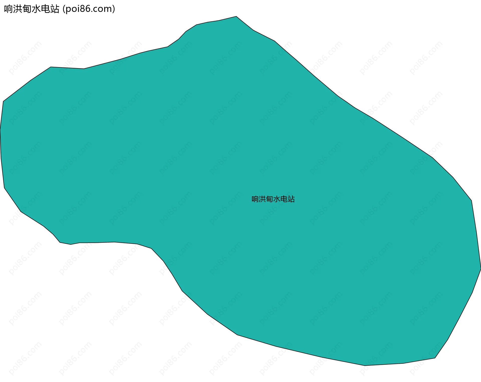 响洪甸水电站边界地图