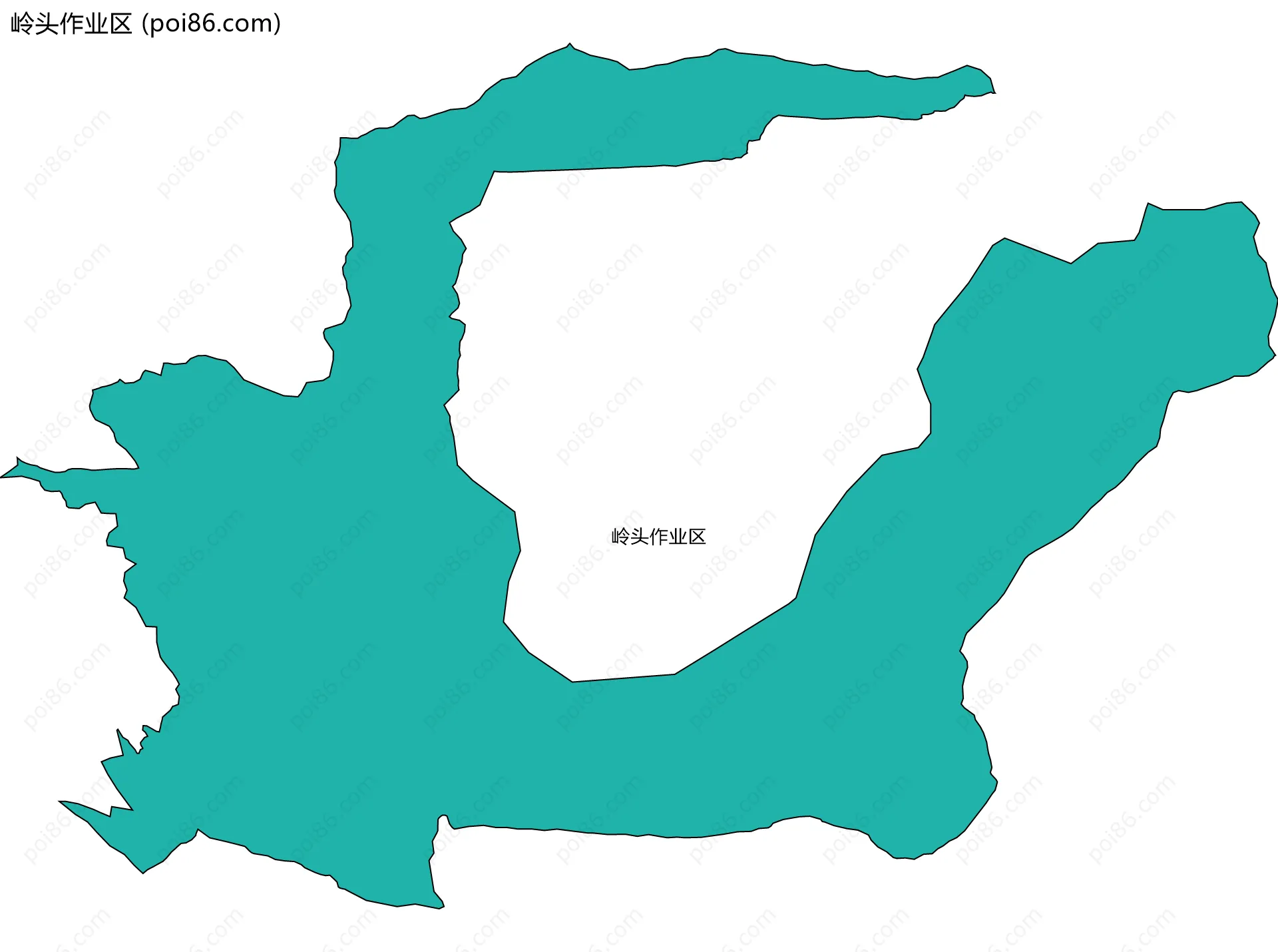 岭头作业区边界地图