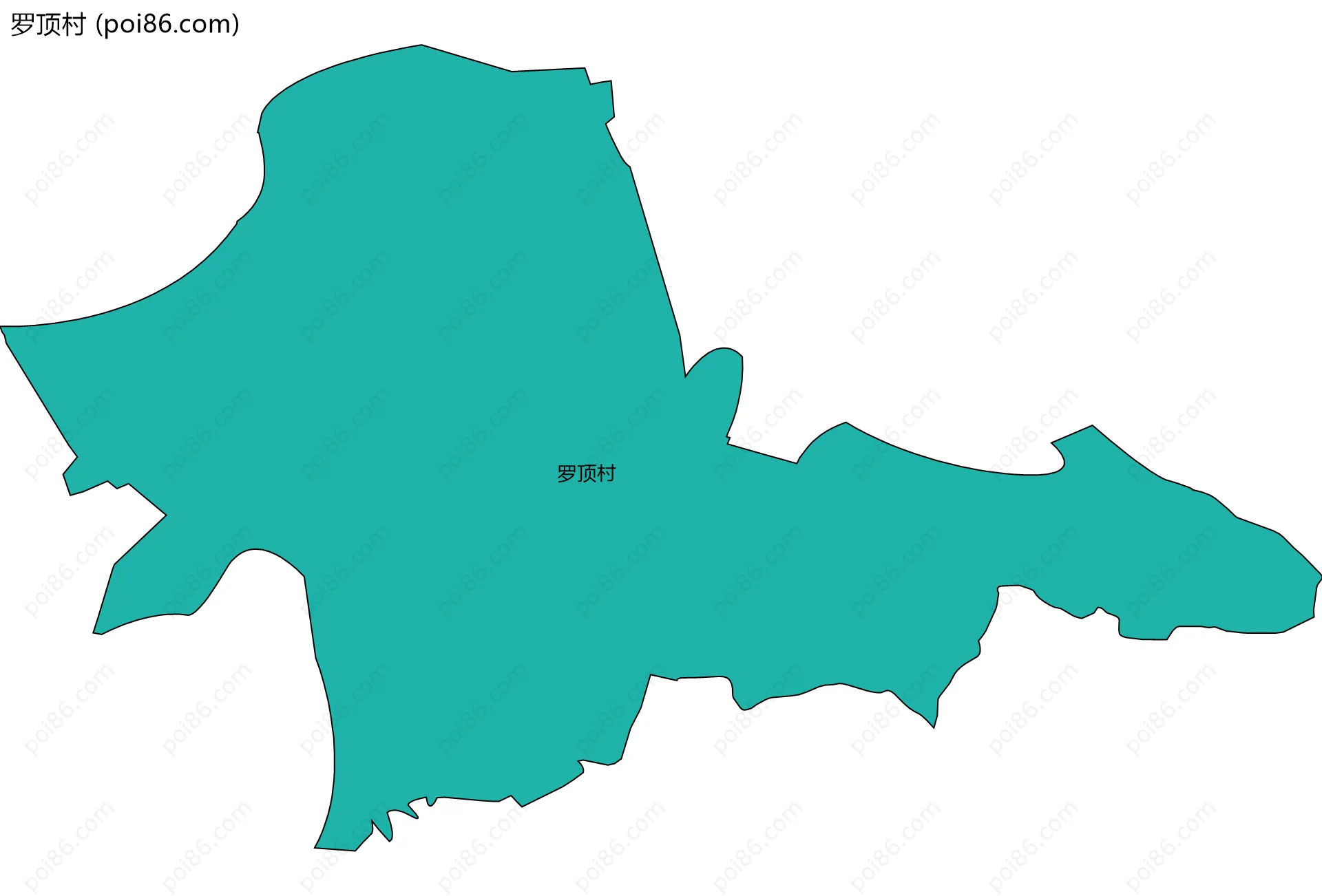 罗顶村边界地图
