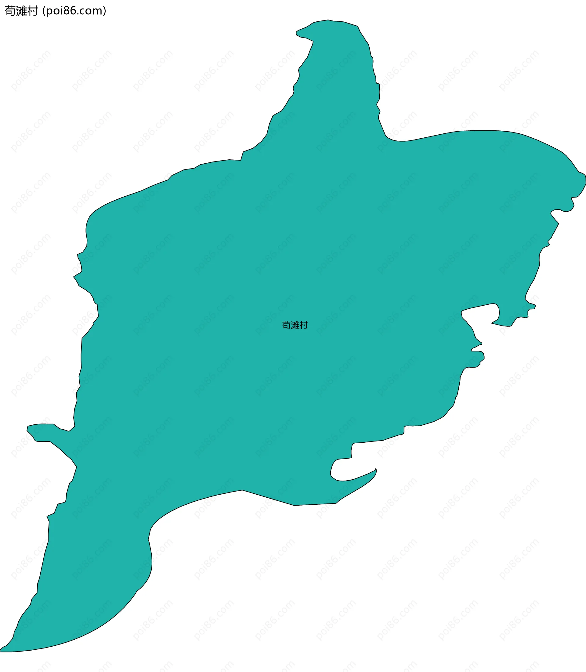 苟滩村边界地图