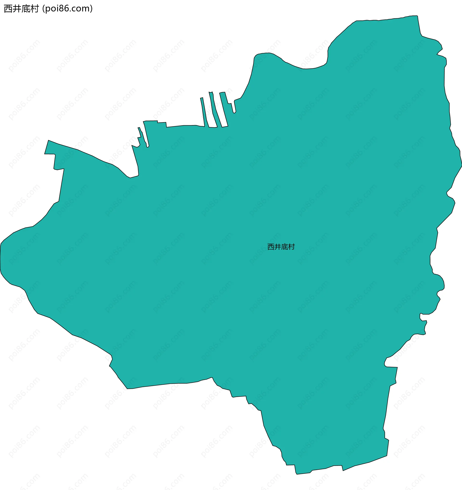 西井底村边界地图