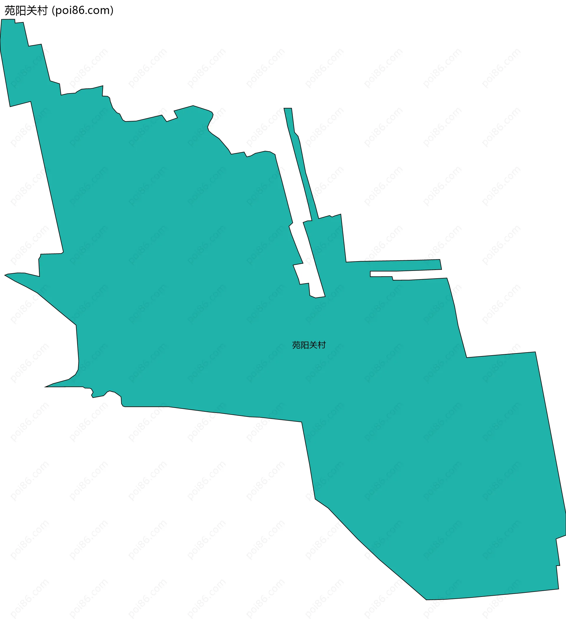 苑阳关村边界地图