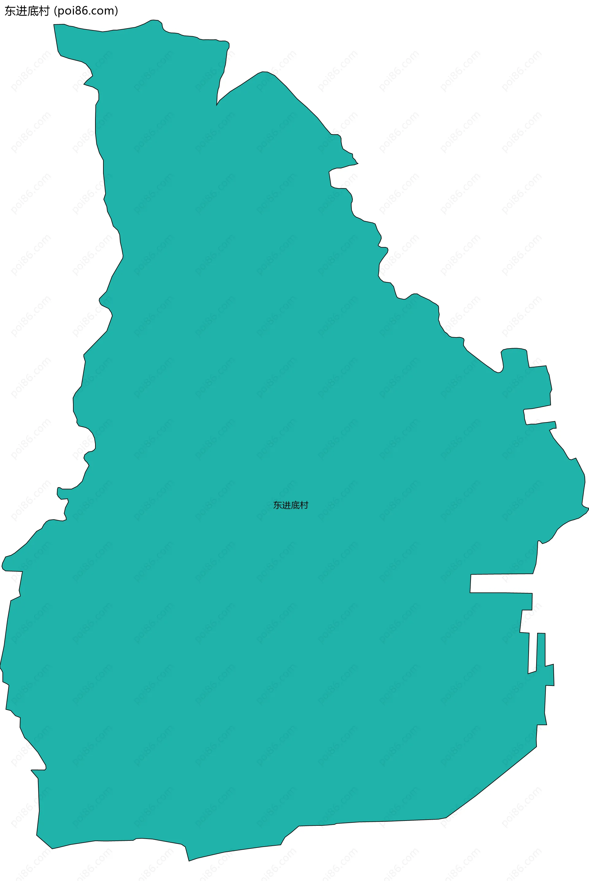 东进底村边界地图