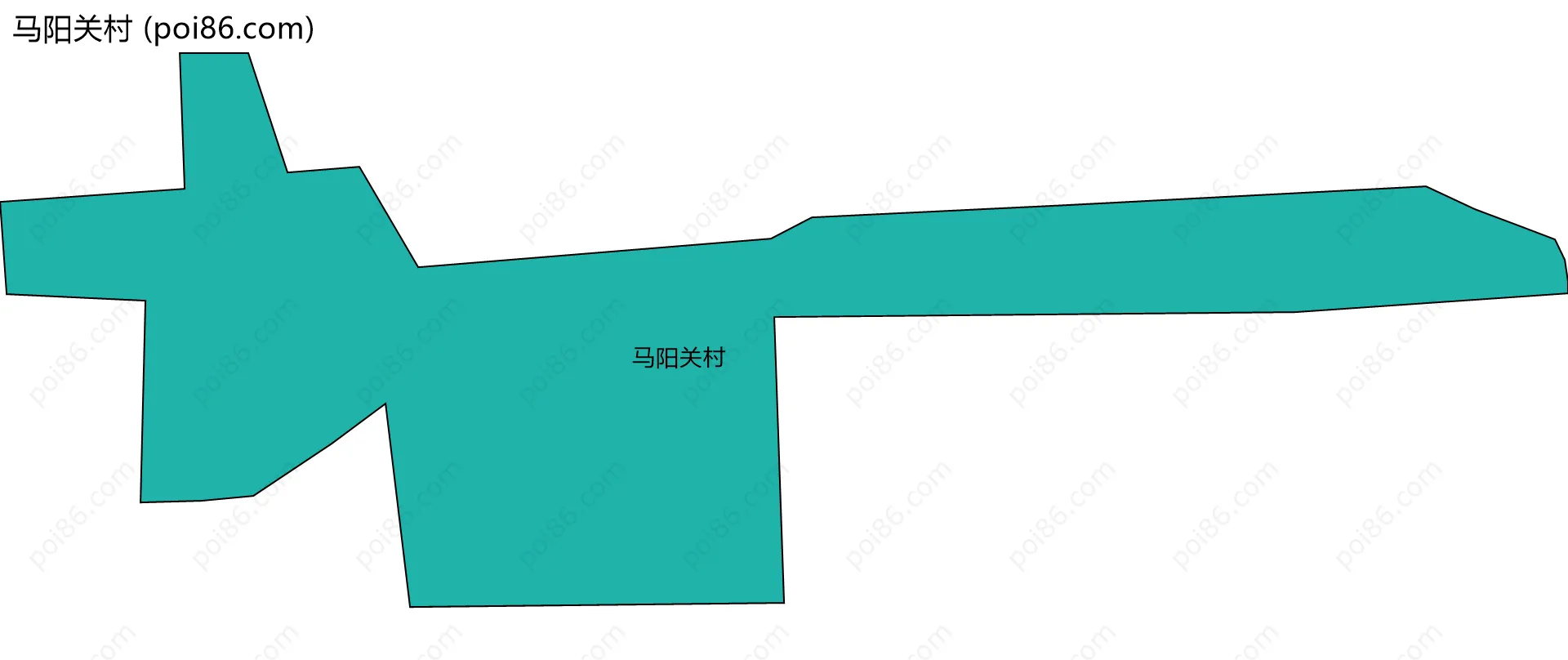 马阳关村边界地图