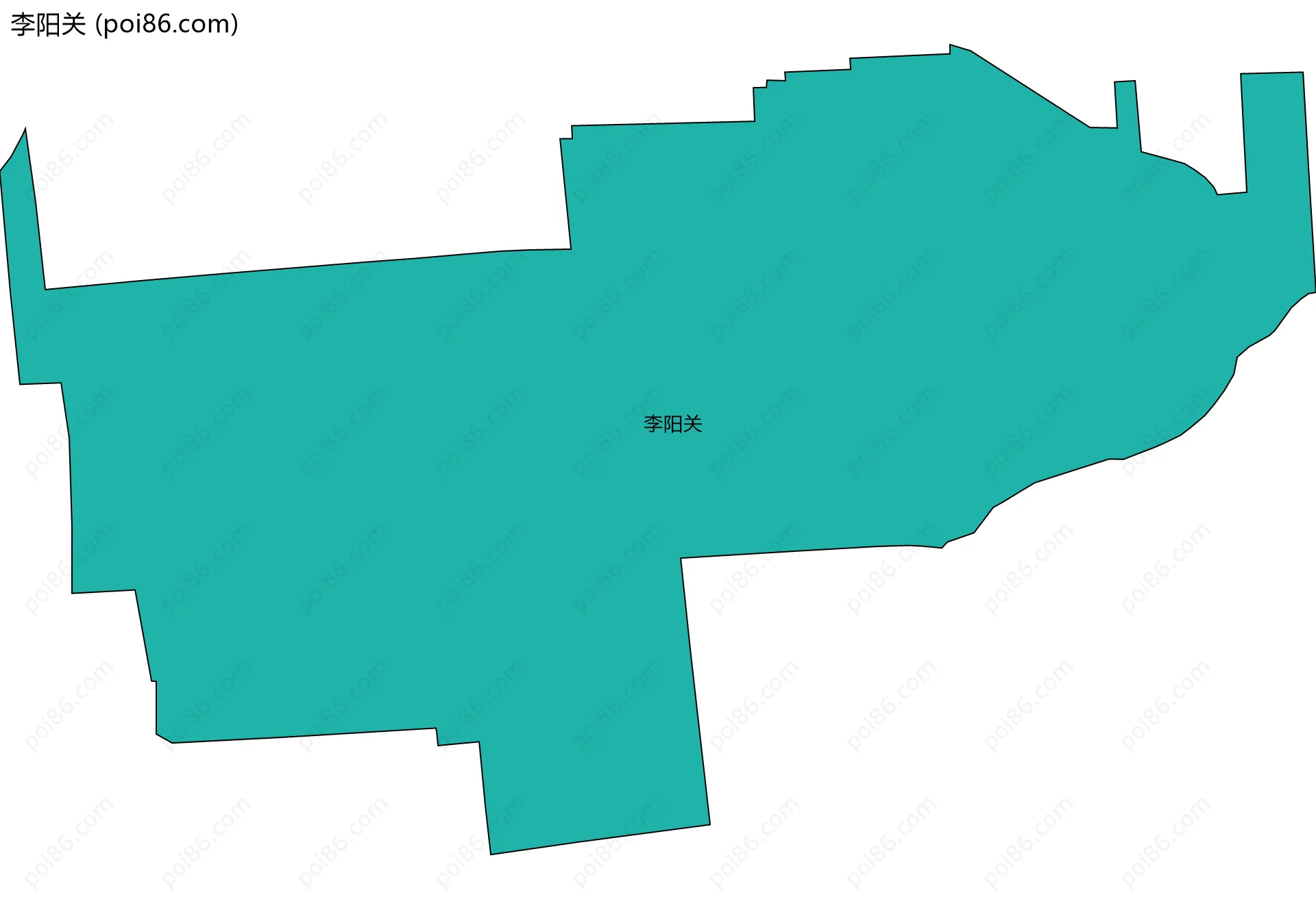 李阳关边界地图