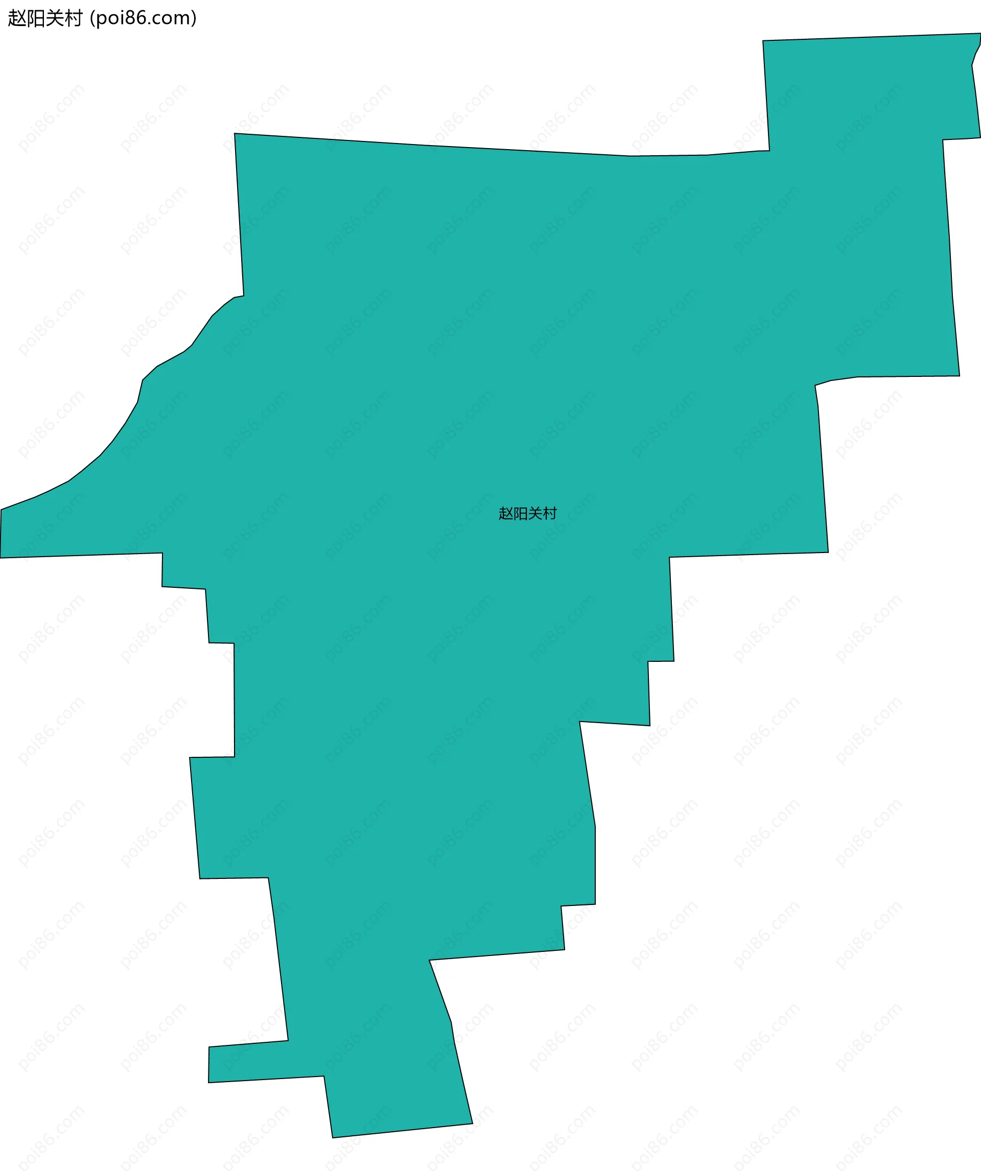 赵阳关村边界地图