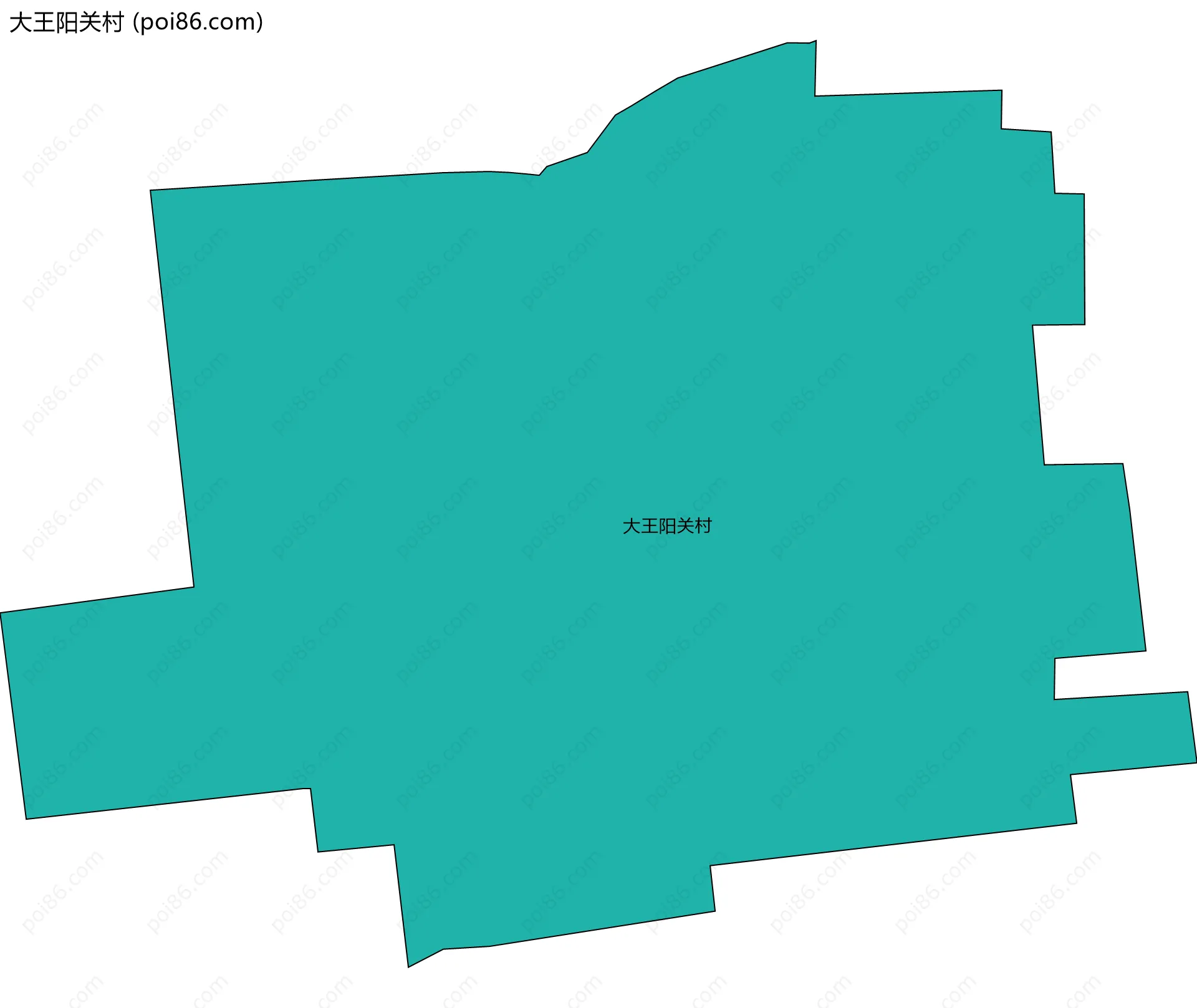 大王阳关村边界地图