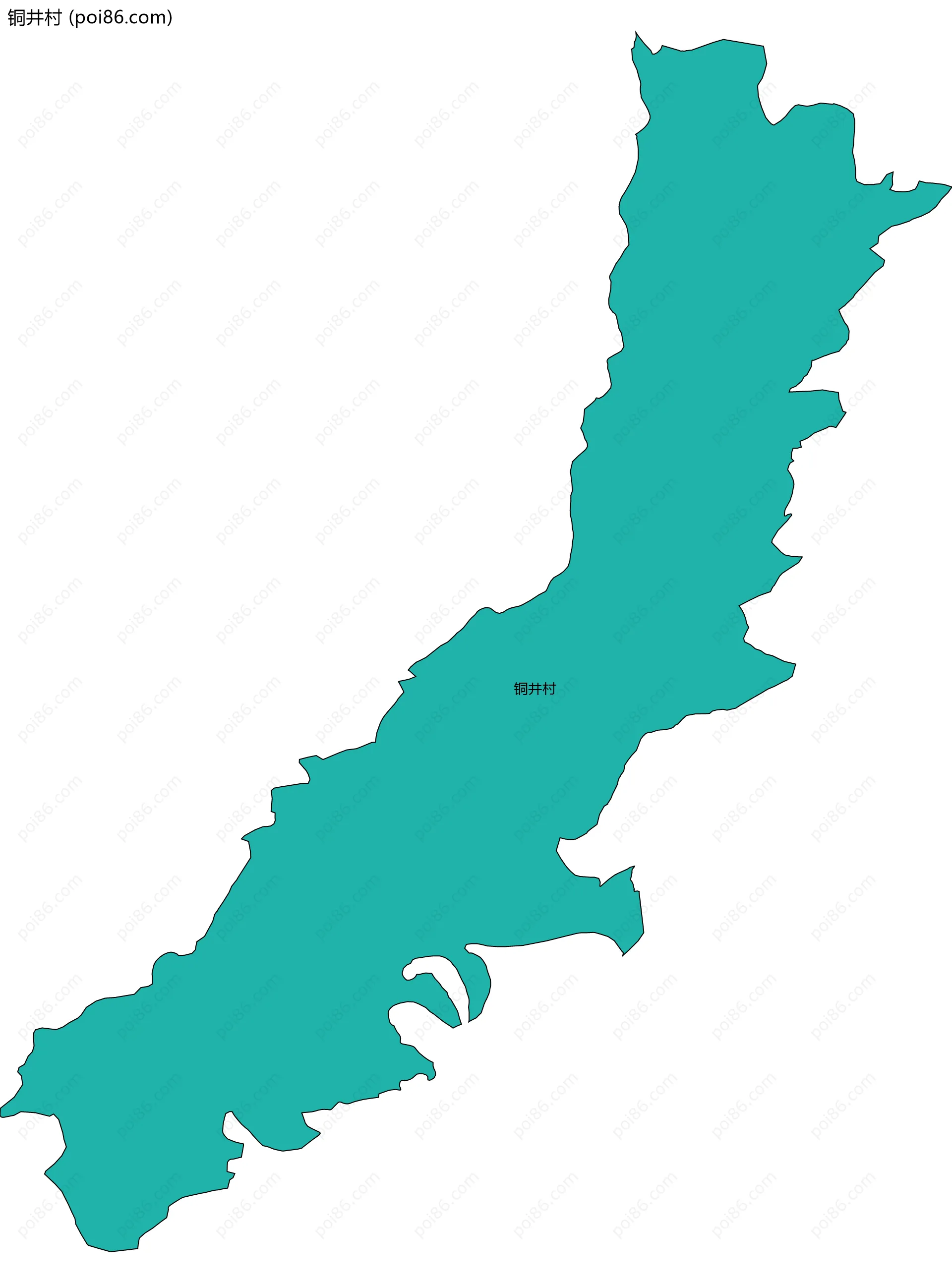 铜井村边界地图