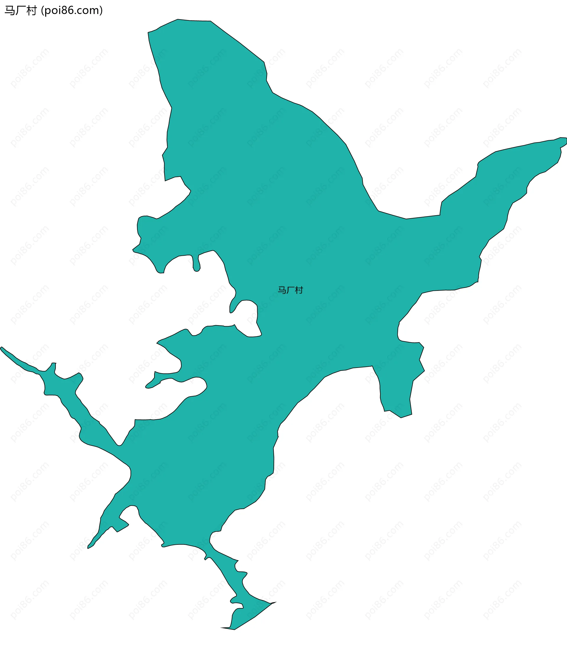 马厂村边界地图