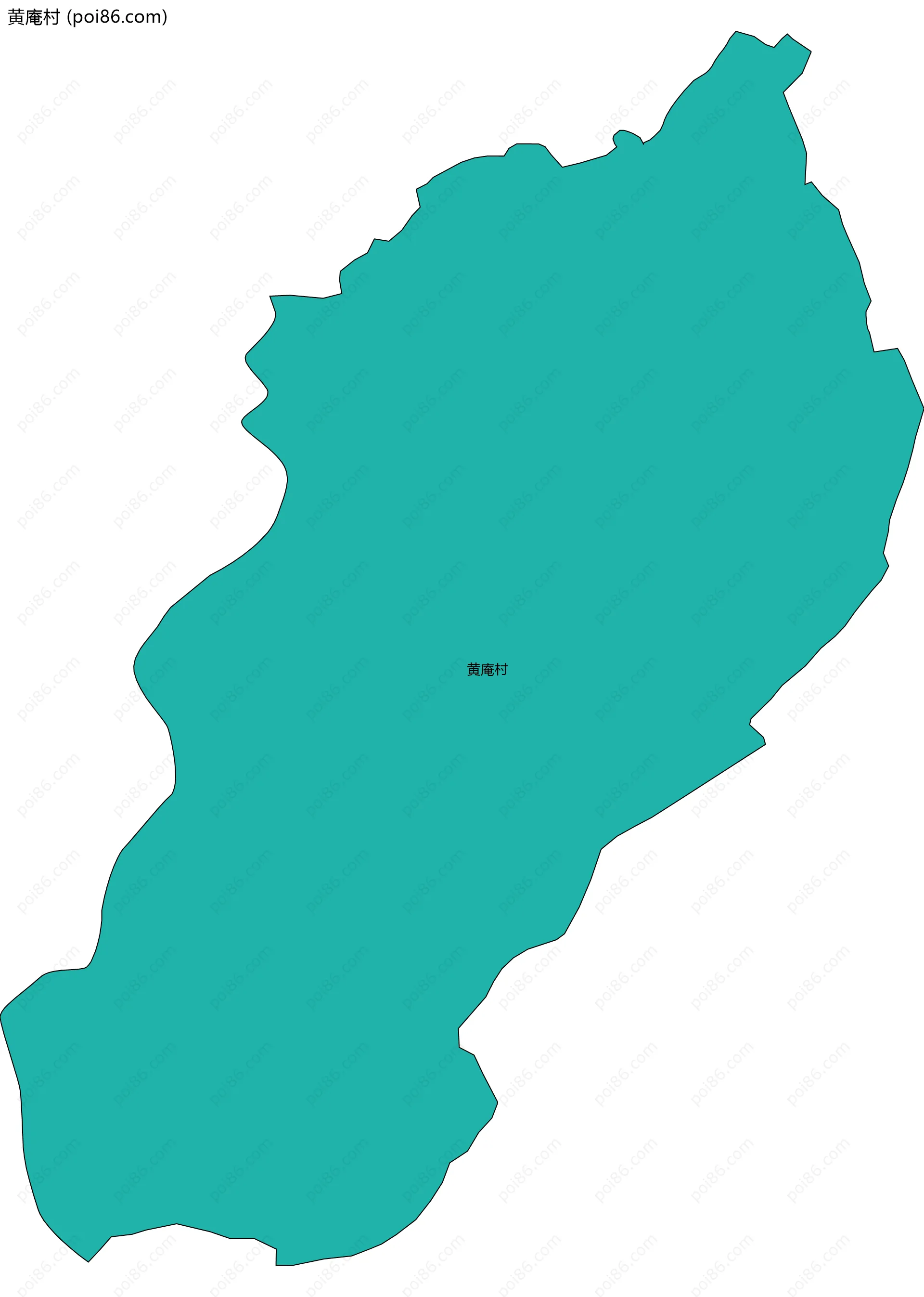 黄庵村边界地图