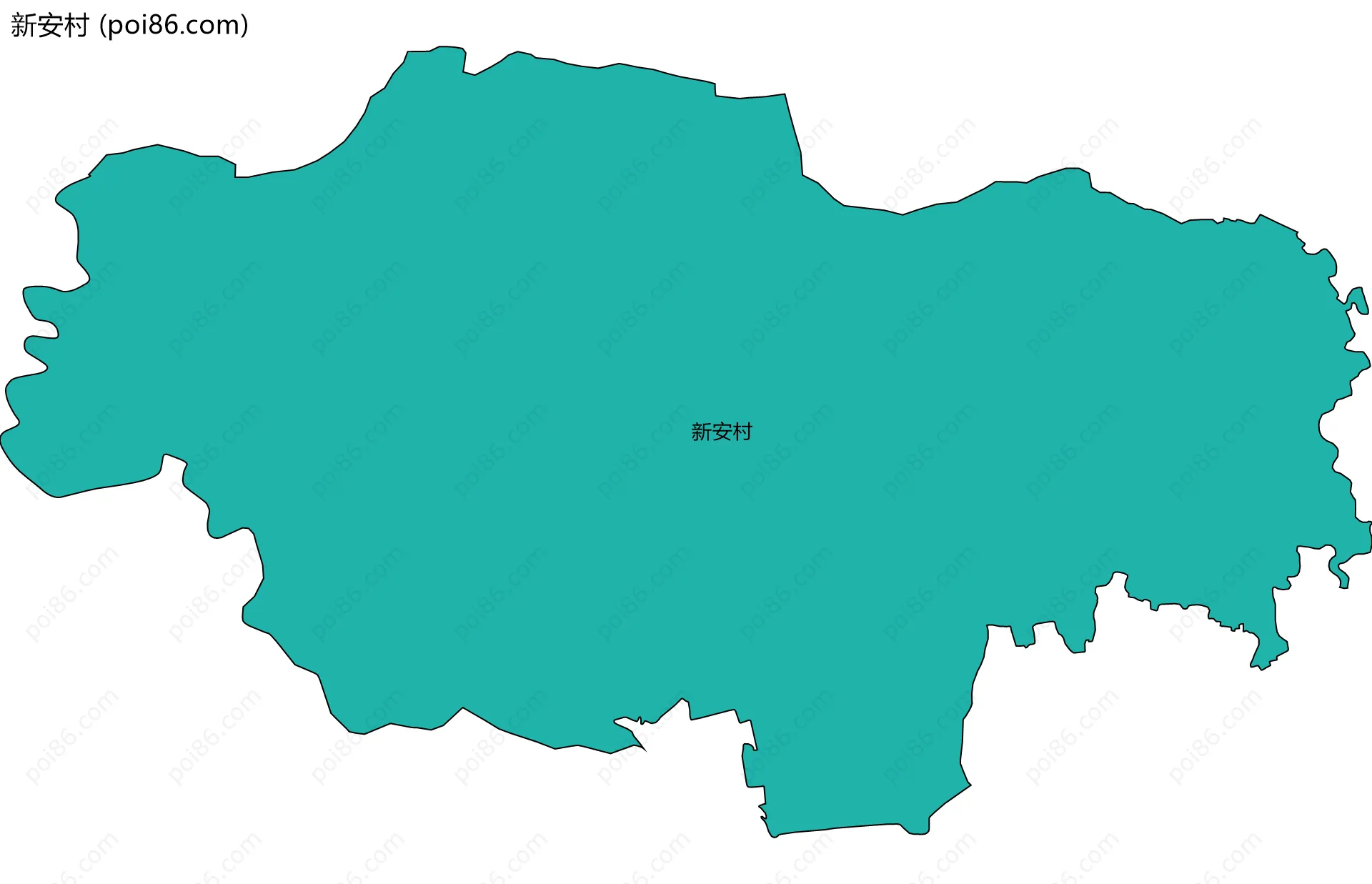 新安村边界地图