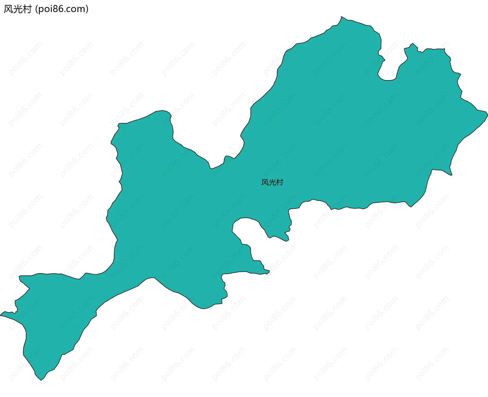 风光村边界地图