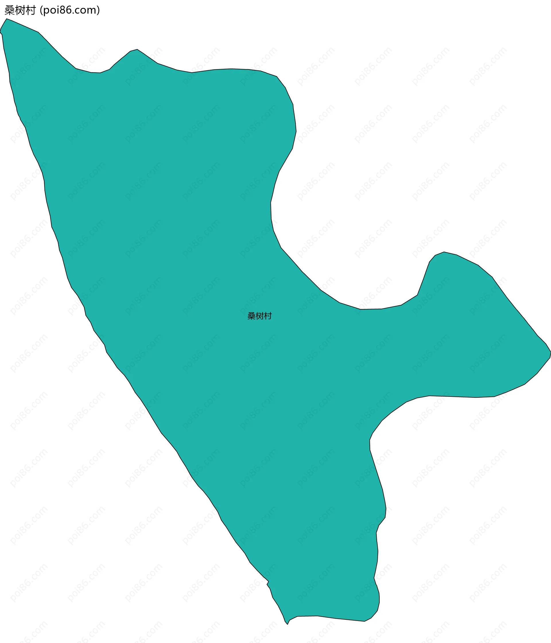 桑树村边界地图