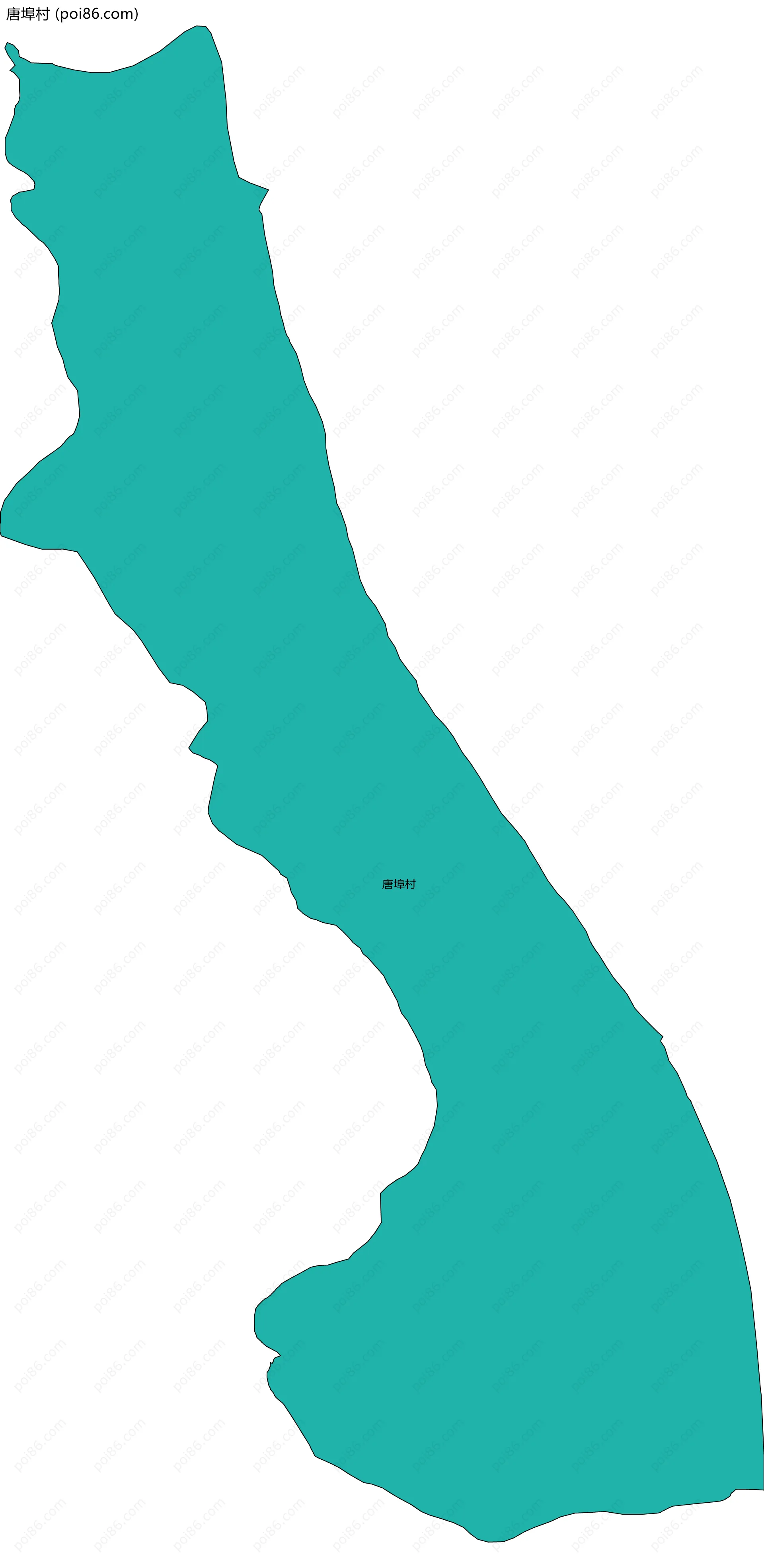 唐埠村边界地图