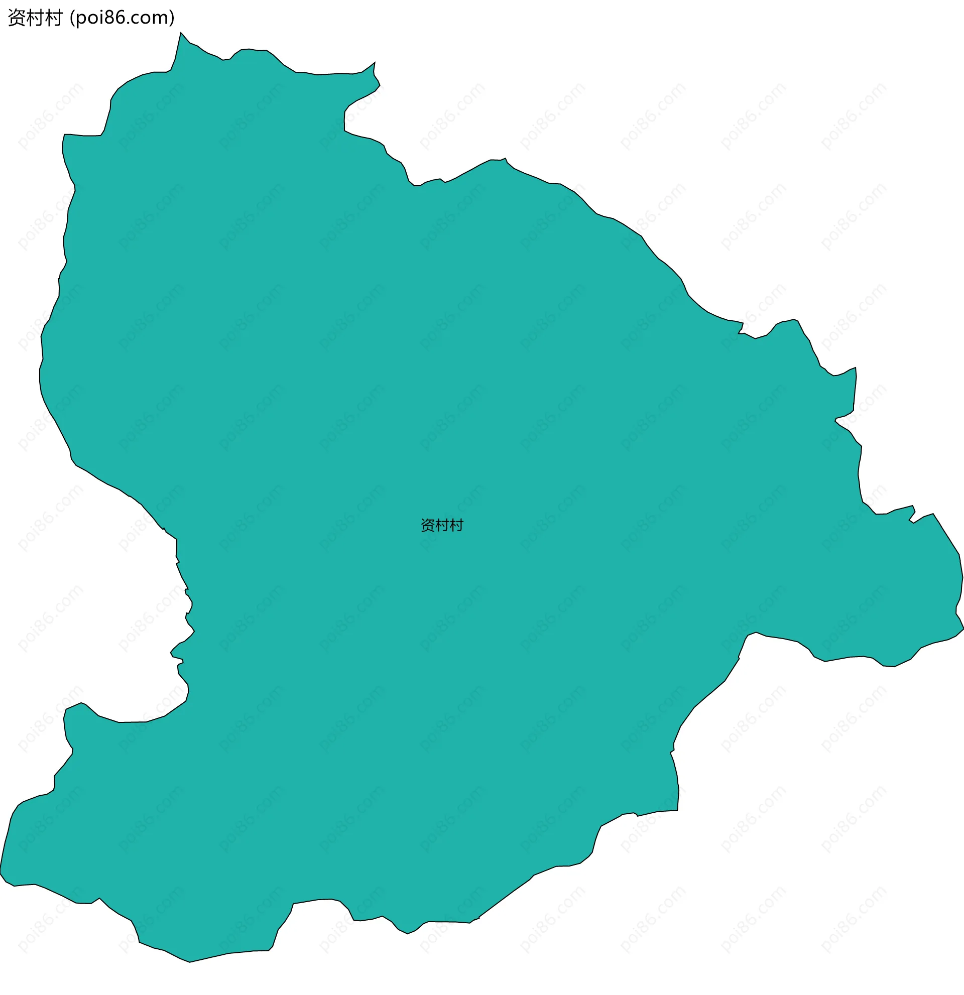 资村村边界地图