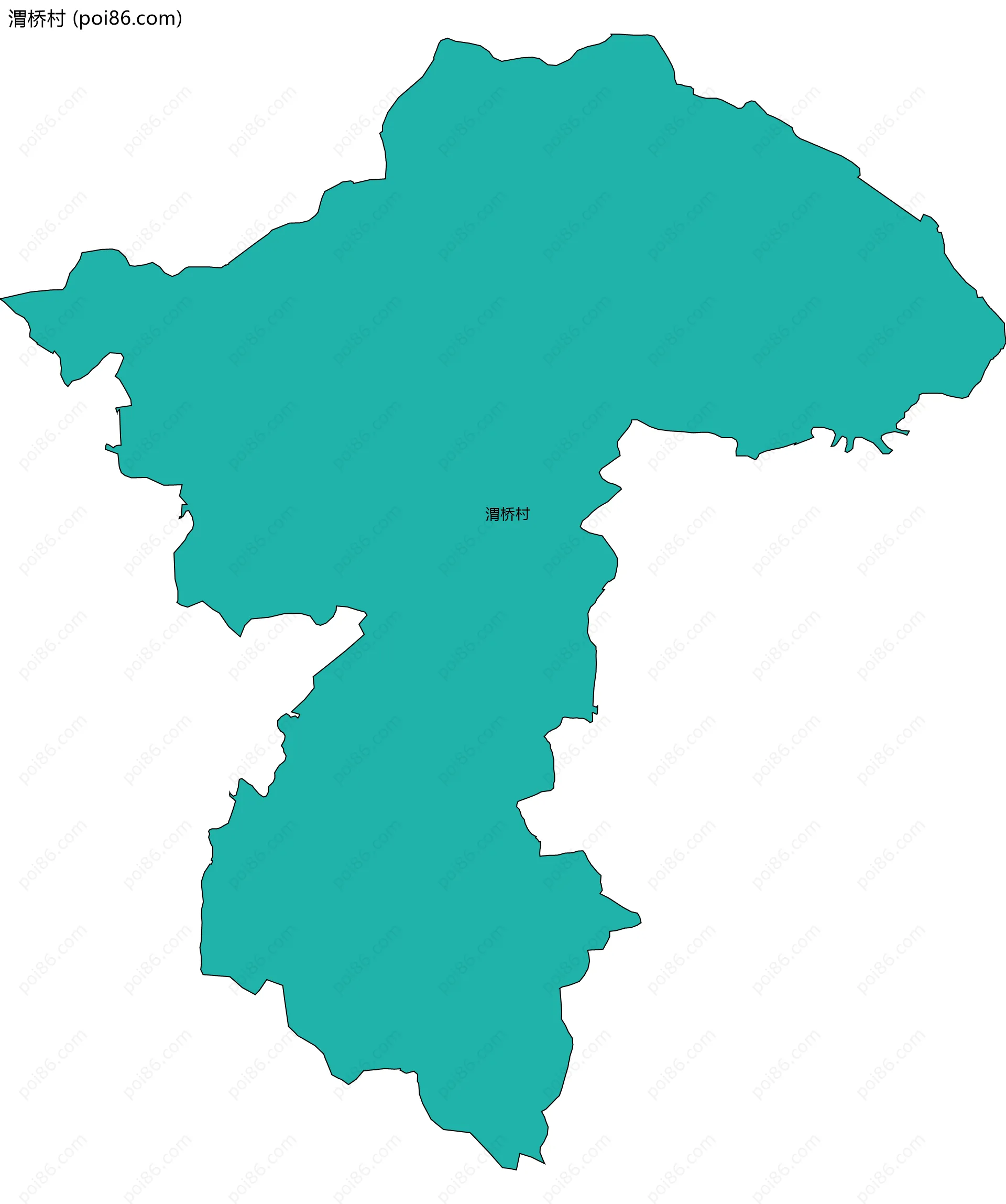 渭桥村边界地图