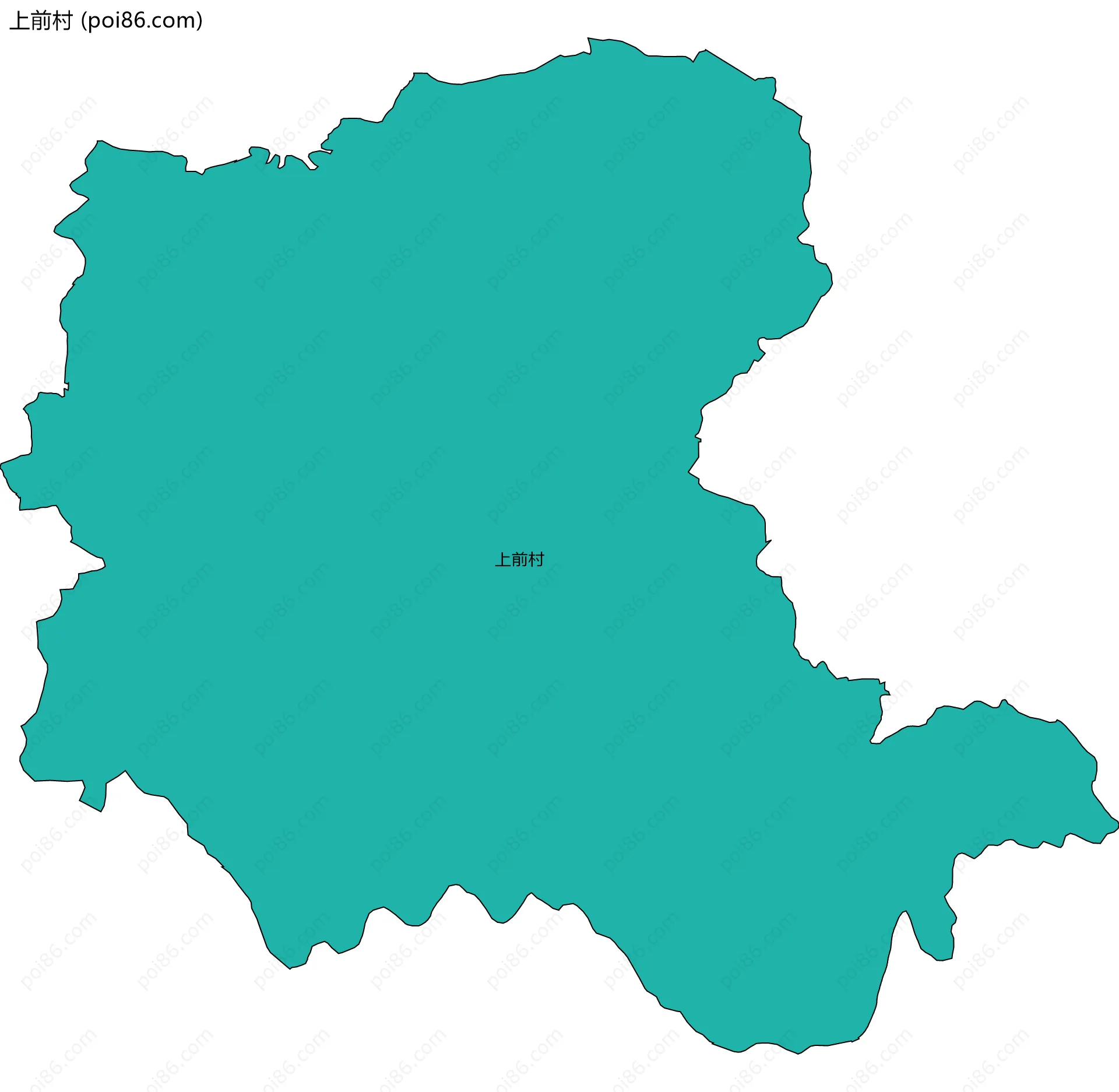 上前村边界地图