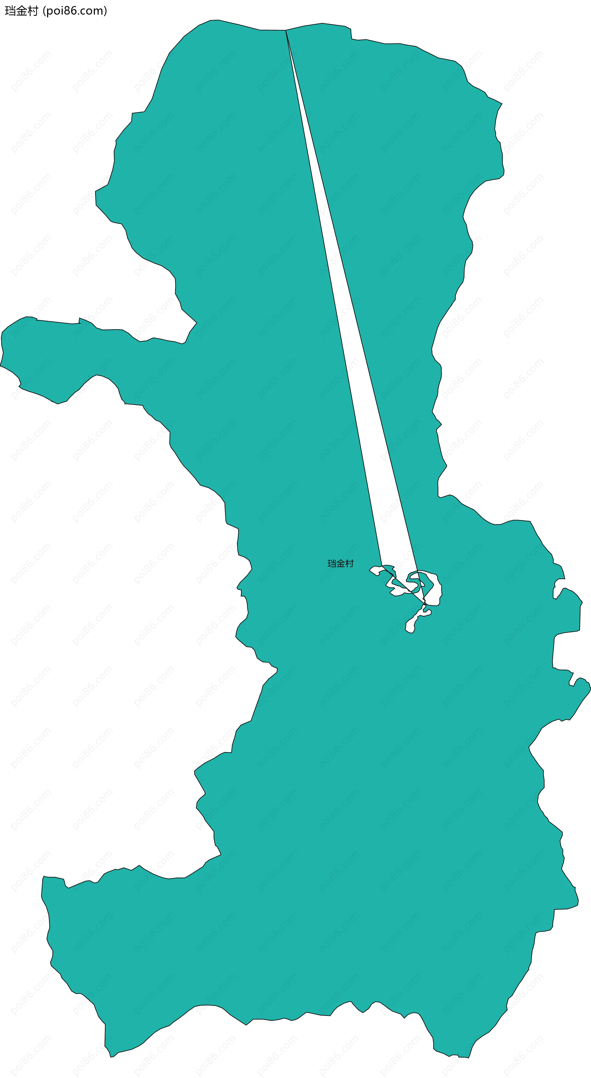 珰金村边界地图