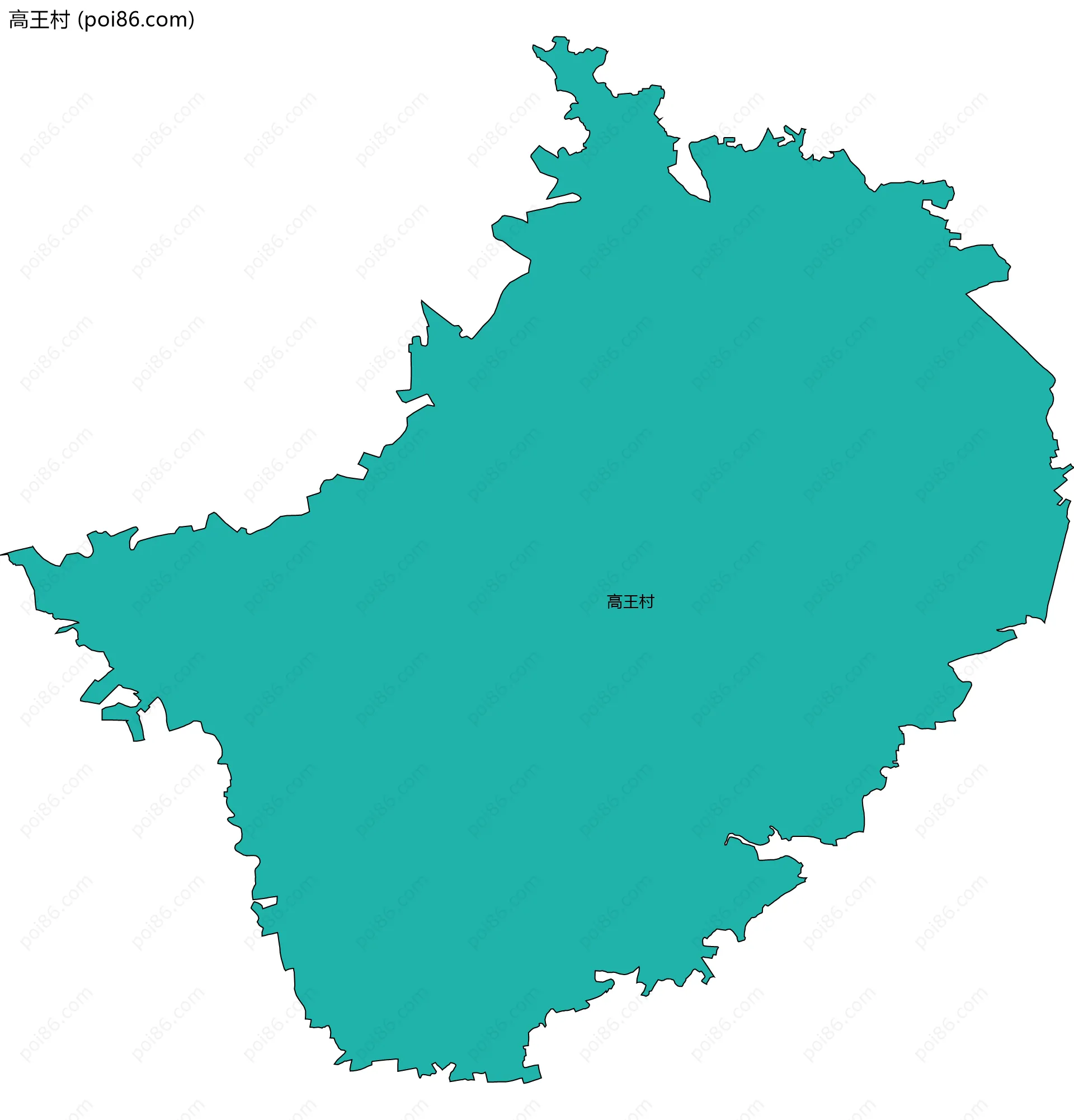 高王村边界地图