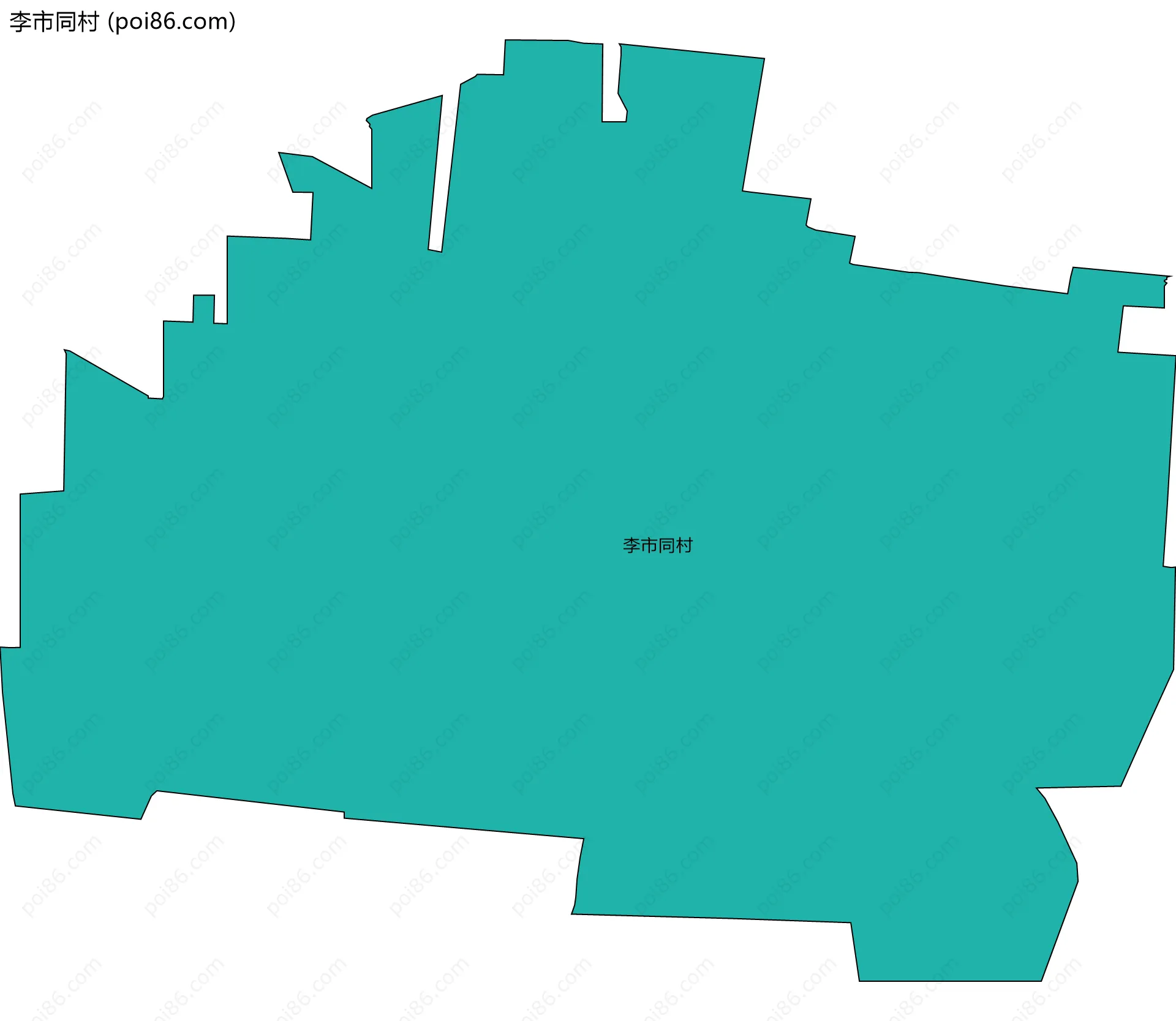 李市同村边界地图