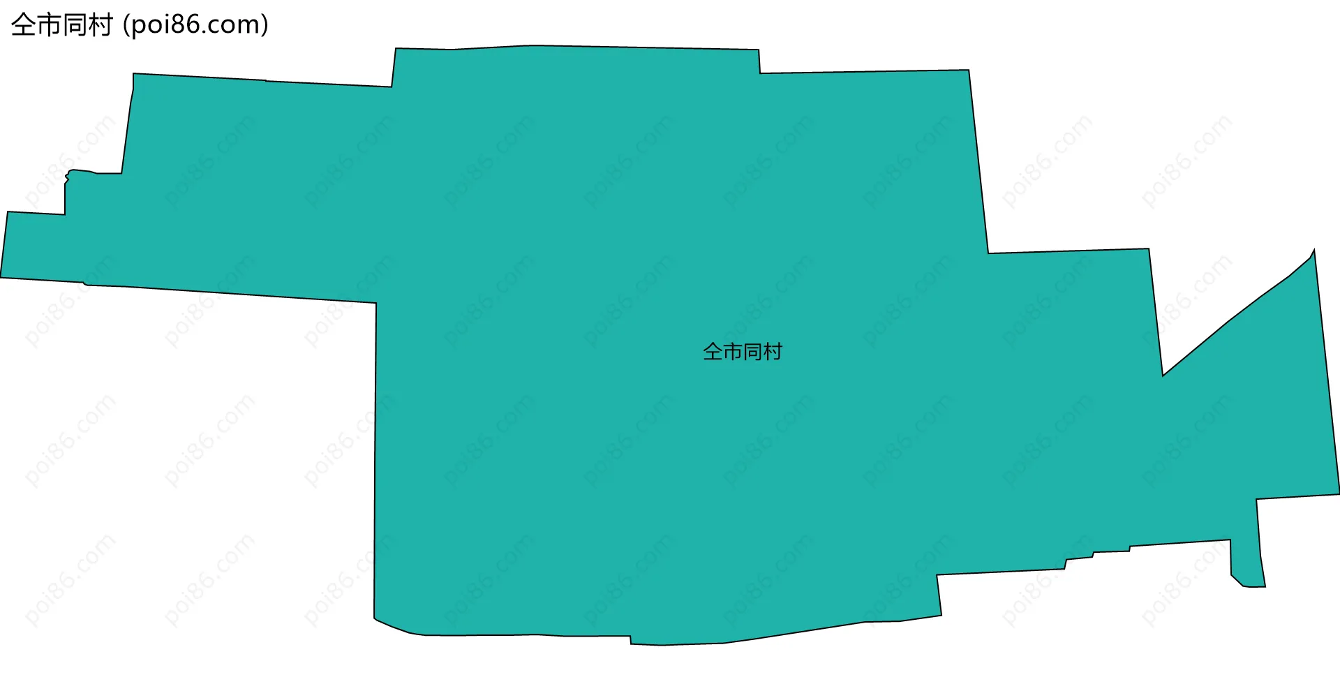 仝市同村边界地图